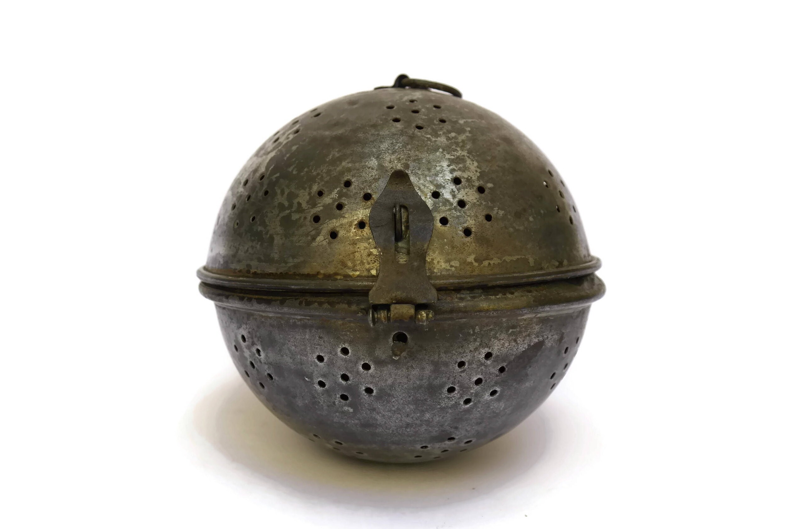 French Antique Rice Boiler Cooking Ball. Metal Tea Leaves and Herbs