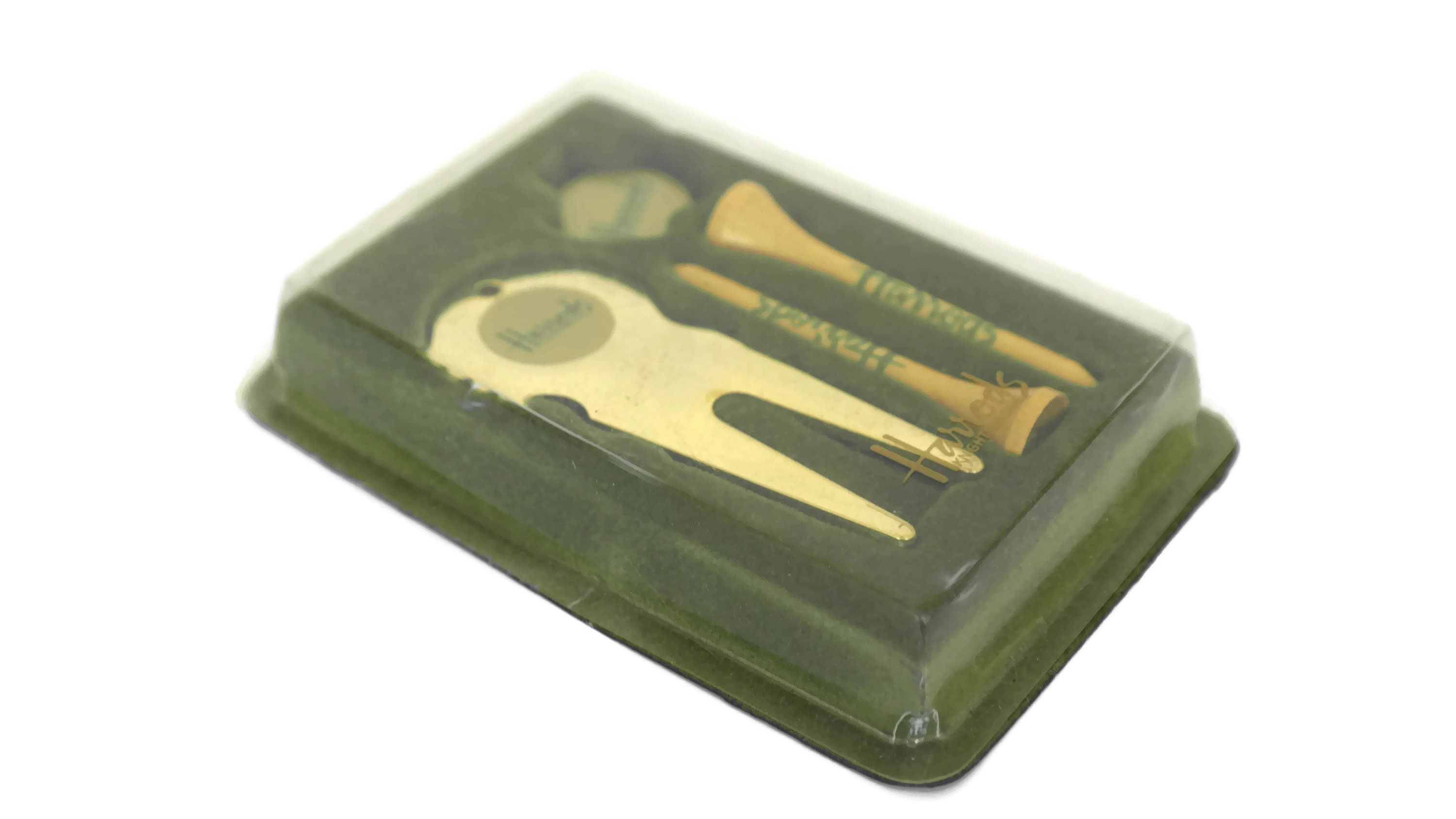 Vintage Harrods Golf Tee Set, Gift for Golfer