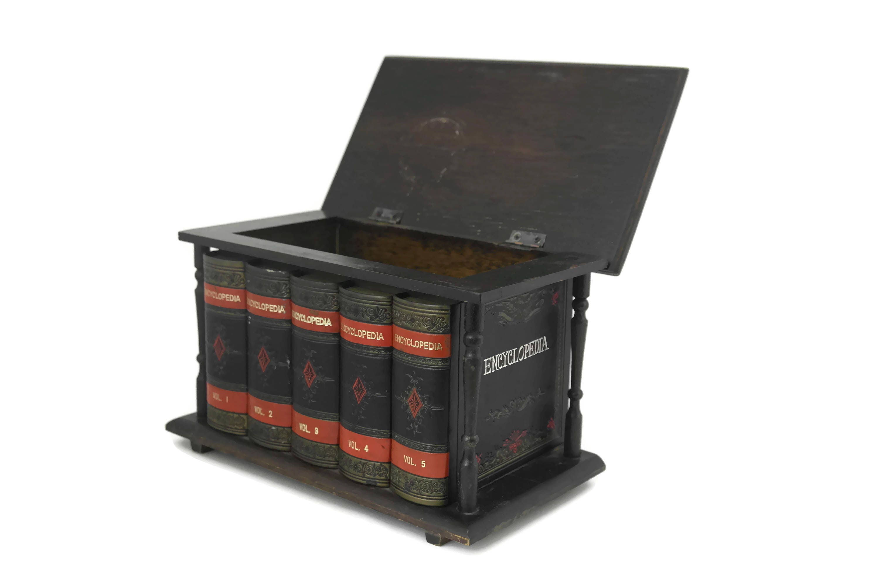 Vintage Secret Book Box. Hidden Encyclopedia Book Safe. Secret Storage