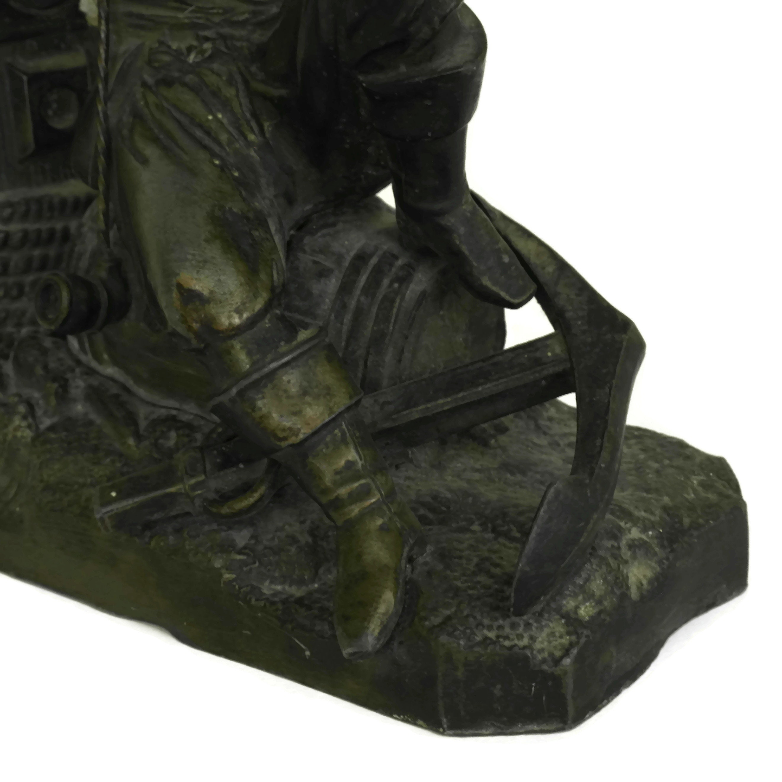 Antique Match Striker and Matchstick Holder, Pirate Figurine