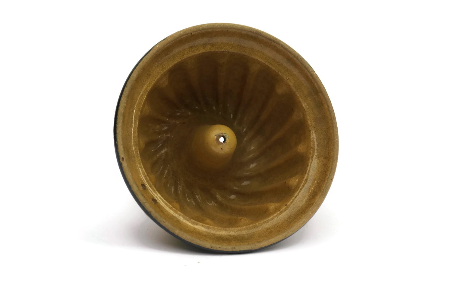 French Vintage Kugelhopf Ceramic Bundt Pan. Bundt Cake Mold.