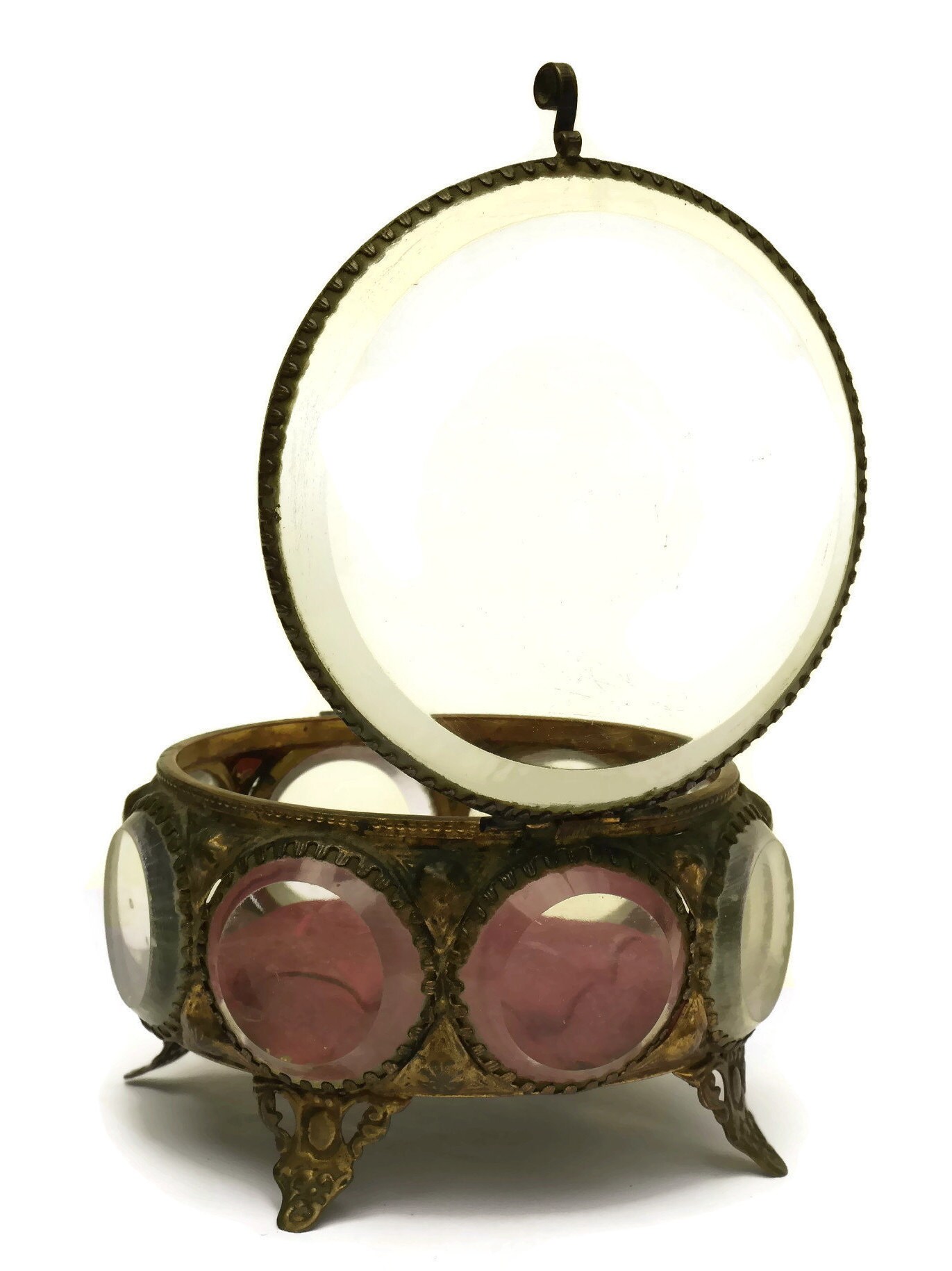 Antique French Jewelry Casket. Jewellery Display Box with