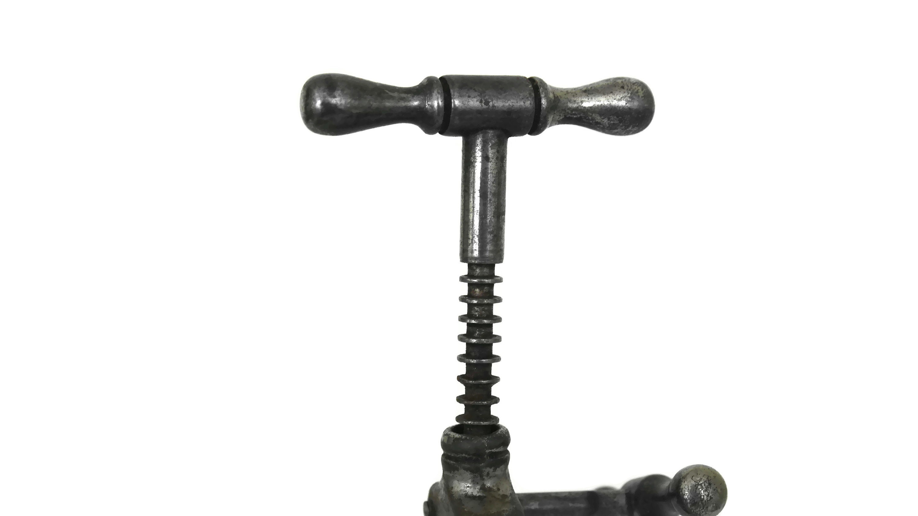 Antique French Rack and Pinion Corkscrew, King Screw, Collectible Wine