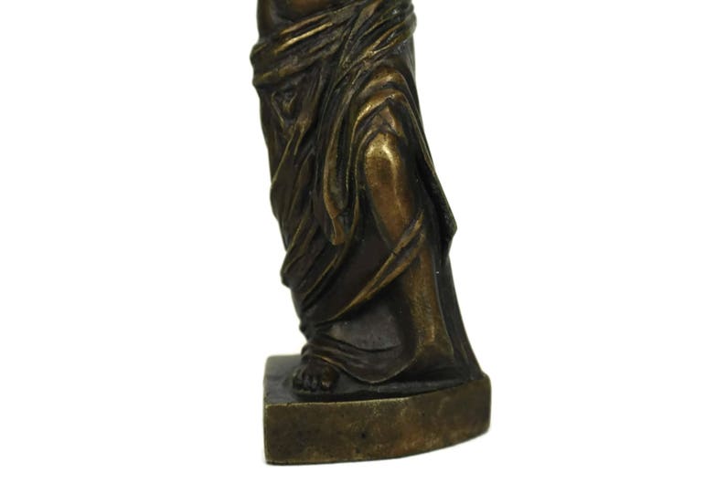 Venus de Milo Bronze Statuette, Greek Goddess Aphrodite of Milos Figurine