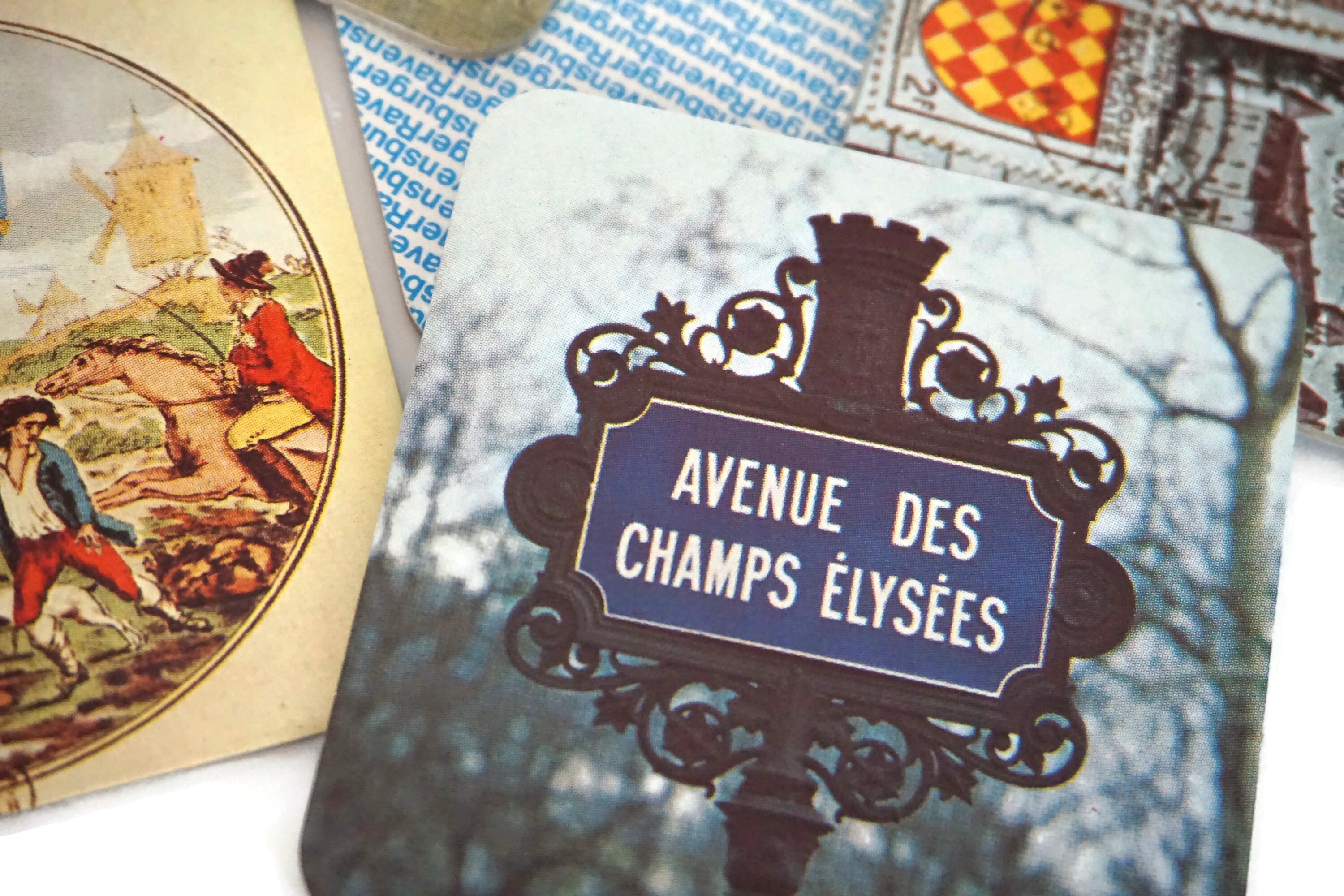 French Vintage Memory Match Game by Ravensburger, 100 Cards in Original Box