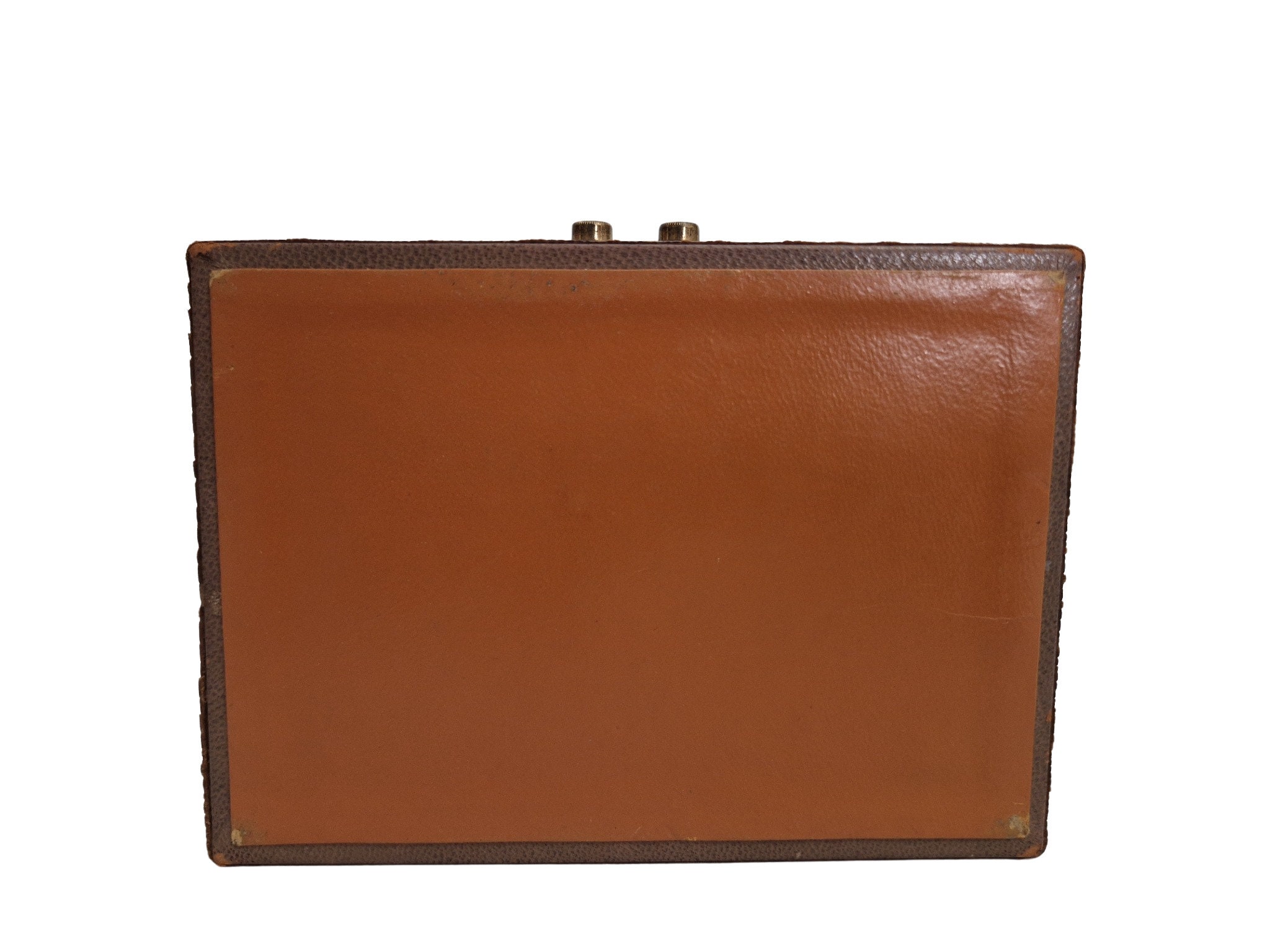 Vintage Men Leather Valet Jewelry Box