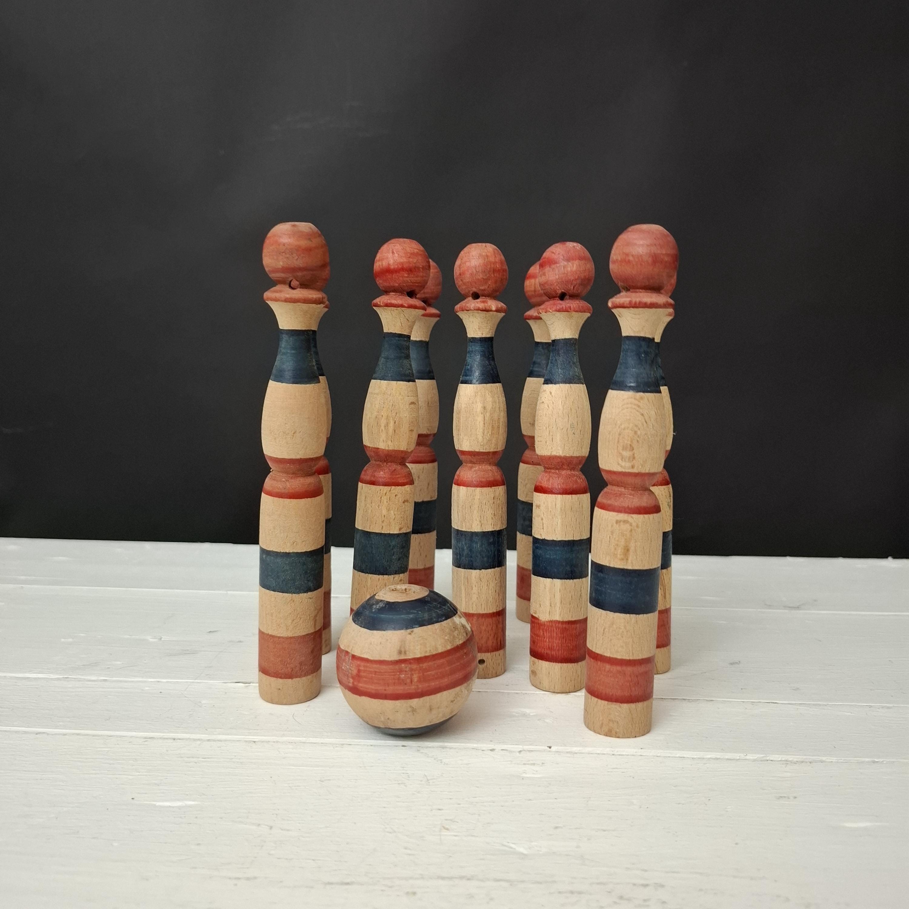 Vilac ボウリングセット 木製 6ピン 1ボール Vilac ボウリングセット 木製 6ピン 1ボール（solid wood