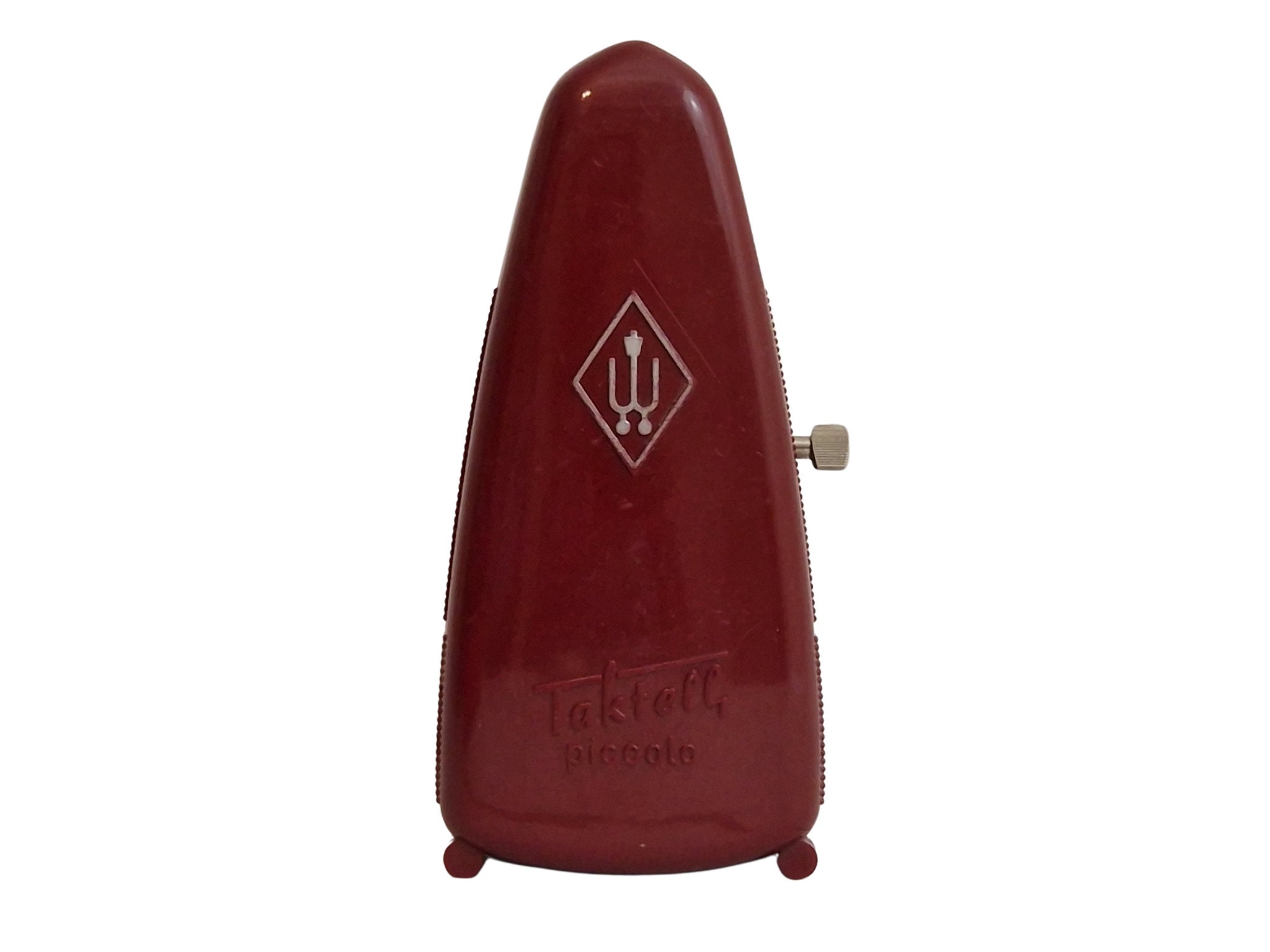 Vintage Red Taktell Metronome by Wittner, Piccolo Serie 830, Music Student Gift