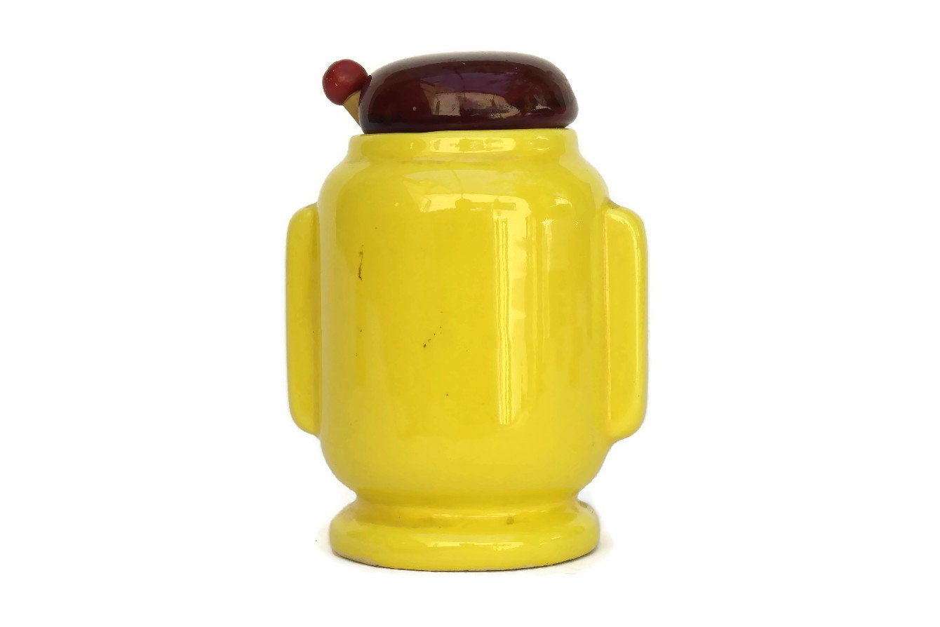 Vintage French Dijon Mustard Pot