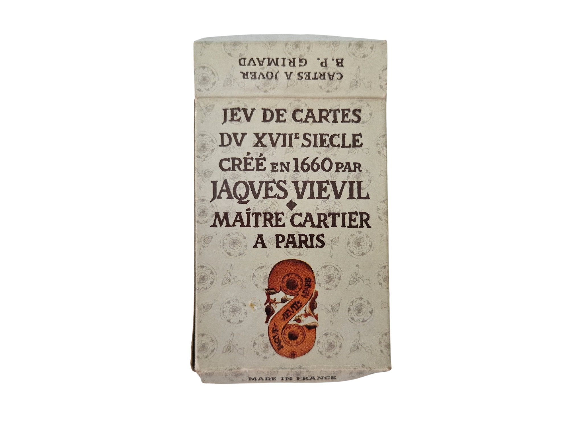 French Playing Cards Deck with 17th Century Design by Jacques Vieville