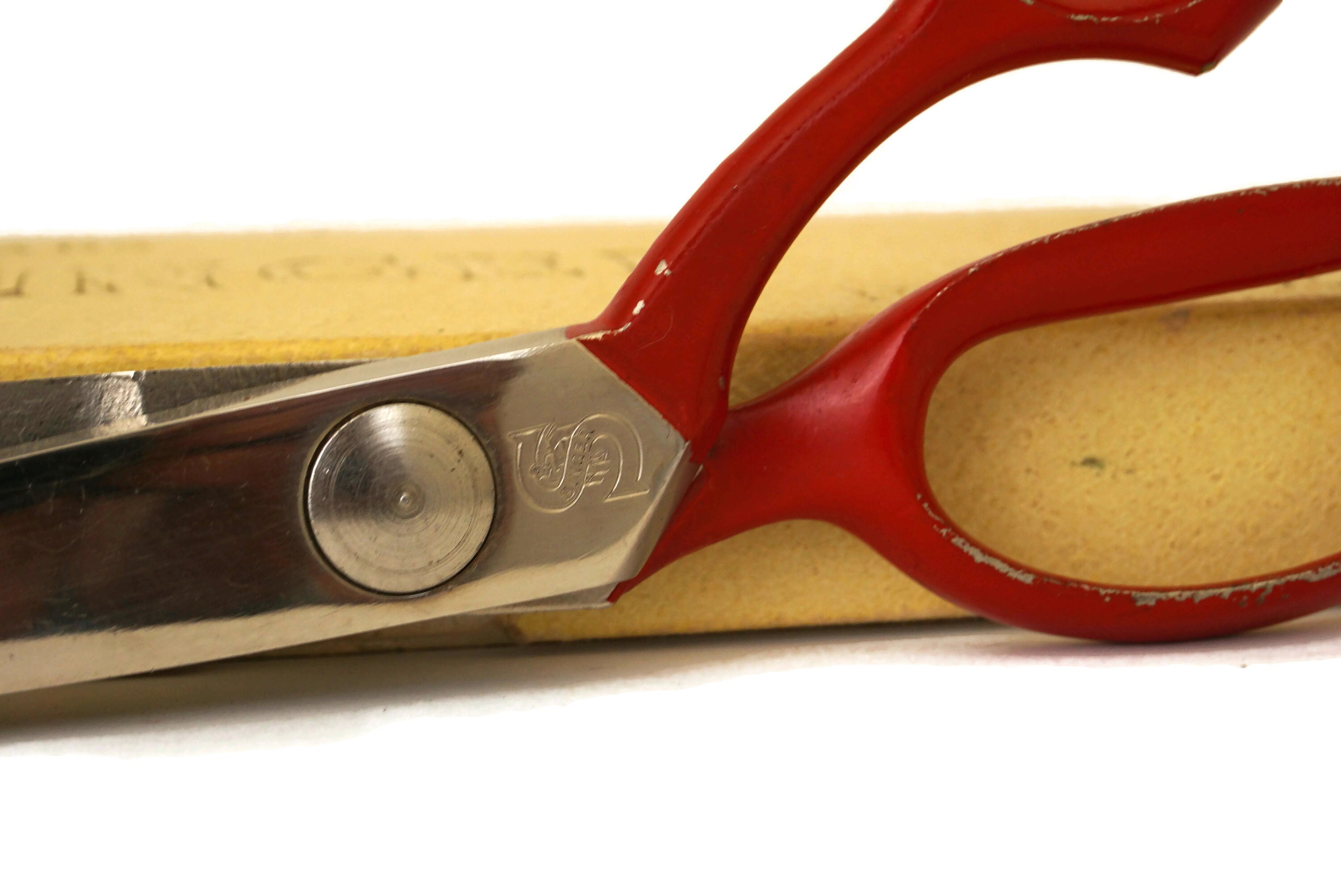 French Vintage Singer Pinking Shears, Stainless Steel Zig Zag Scissors, Retro Sewing Accessories