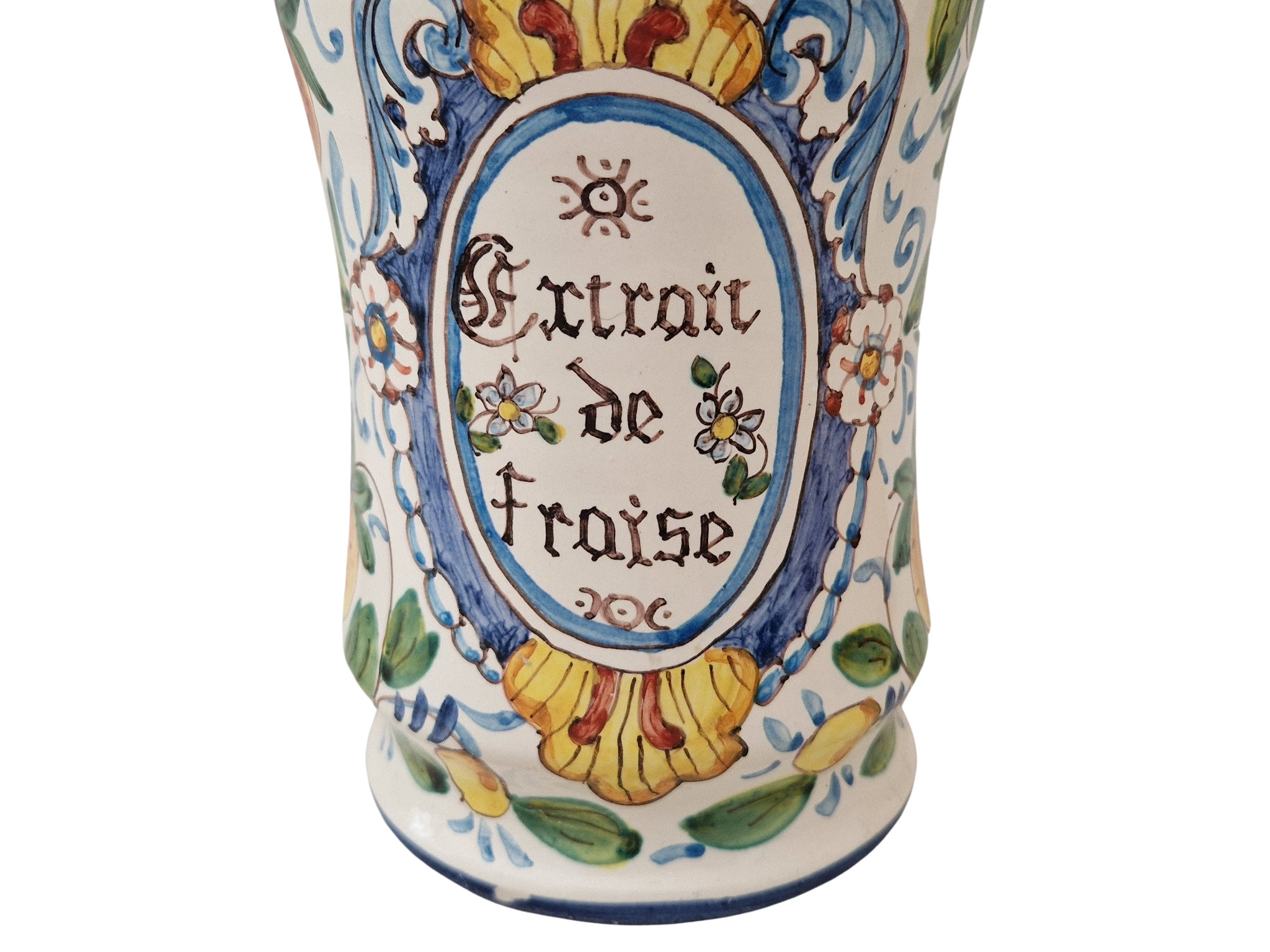 Taormina Style Ceramic Kitchen Jar, Italian Hand Painted Pottery Canister, Mediterranean Home Decor