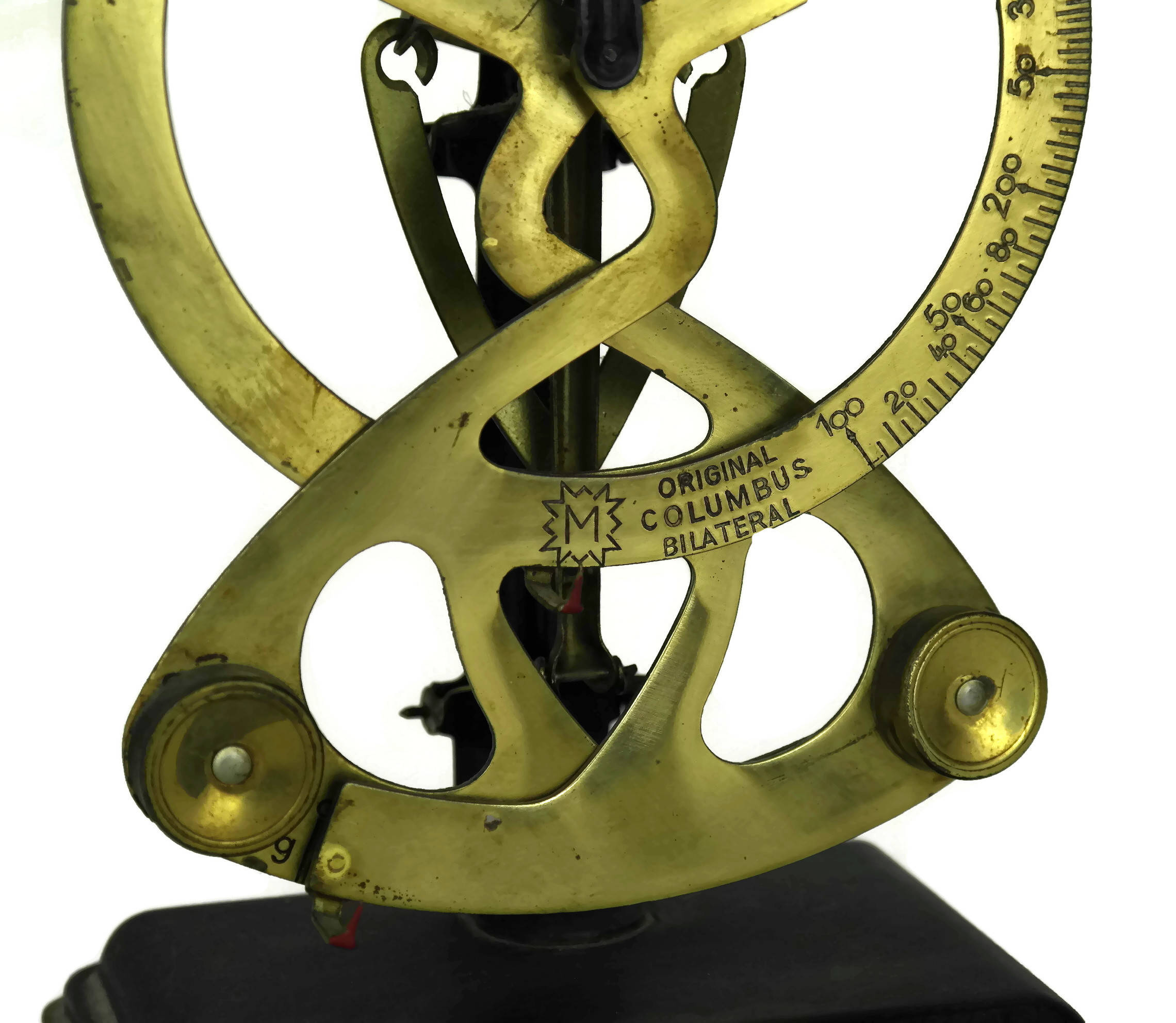 Antique Postal Scale. Original Columbus Bilateral. German Brass Letter