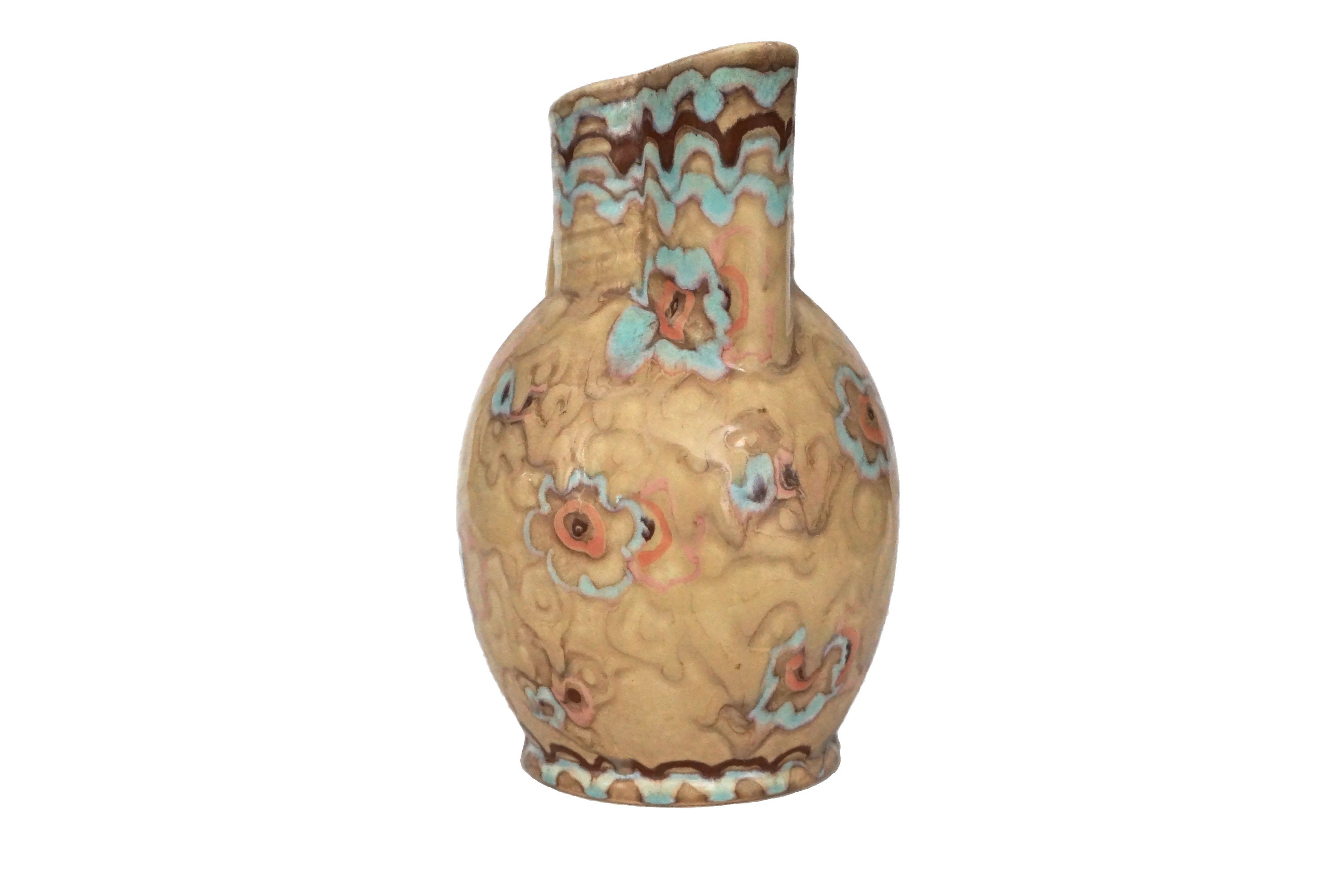 Art Deco Beswick Pottery Jug, No 148, 1930s Ceramic Water Pitcher Made