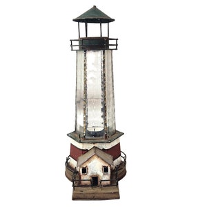 Lighthouse Tea Light and Candle Holder