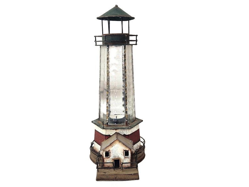 Lighthouse Tea Light and Candle Holder