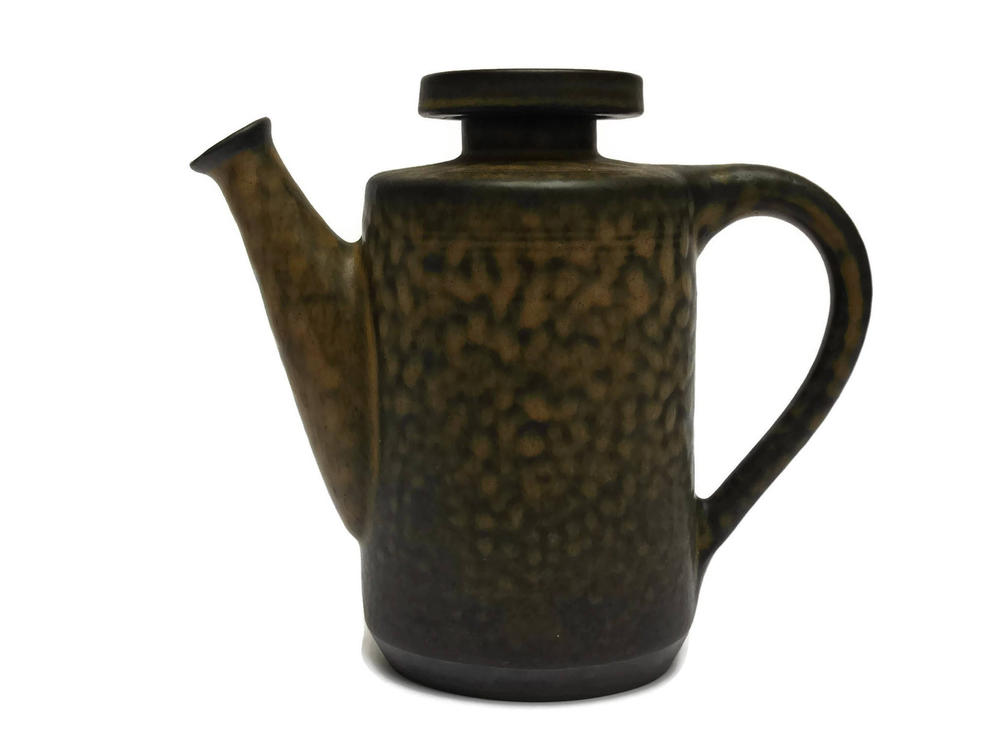Zaalberg Holland MidCentury Studio Pottery Coffee Pot. Vintage Deutch