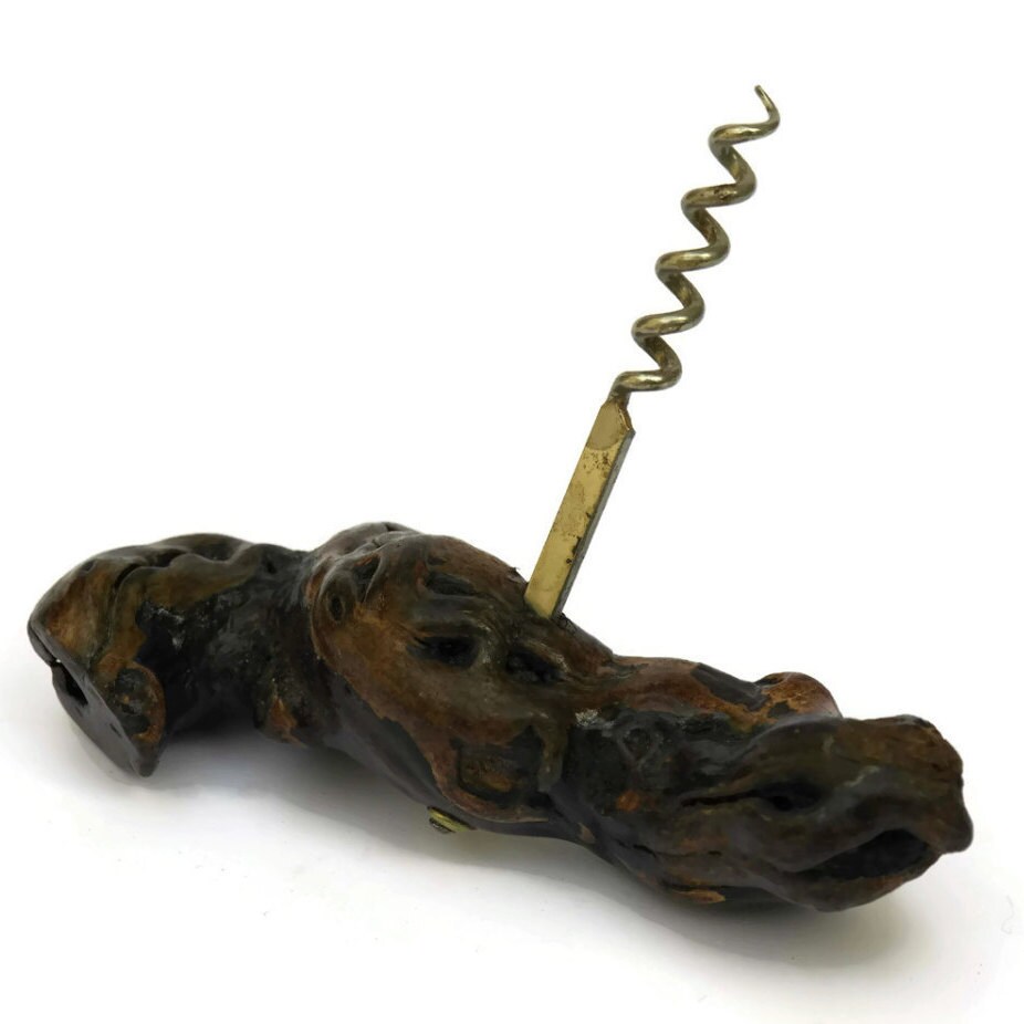 French Wine Bottle Opener. Grapevine Corkscrew.