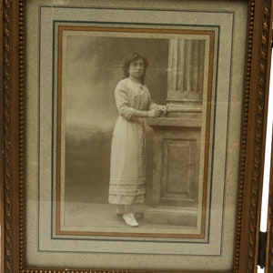 Triptych Photo Frame with Edwardian Portraits
