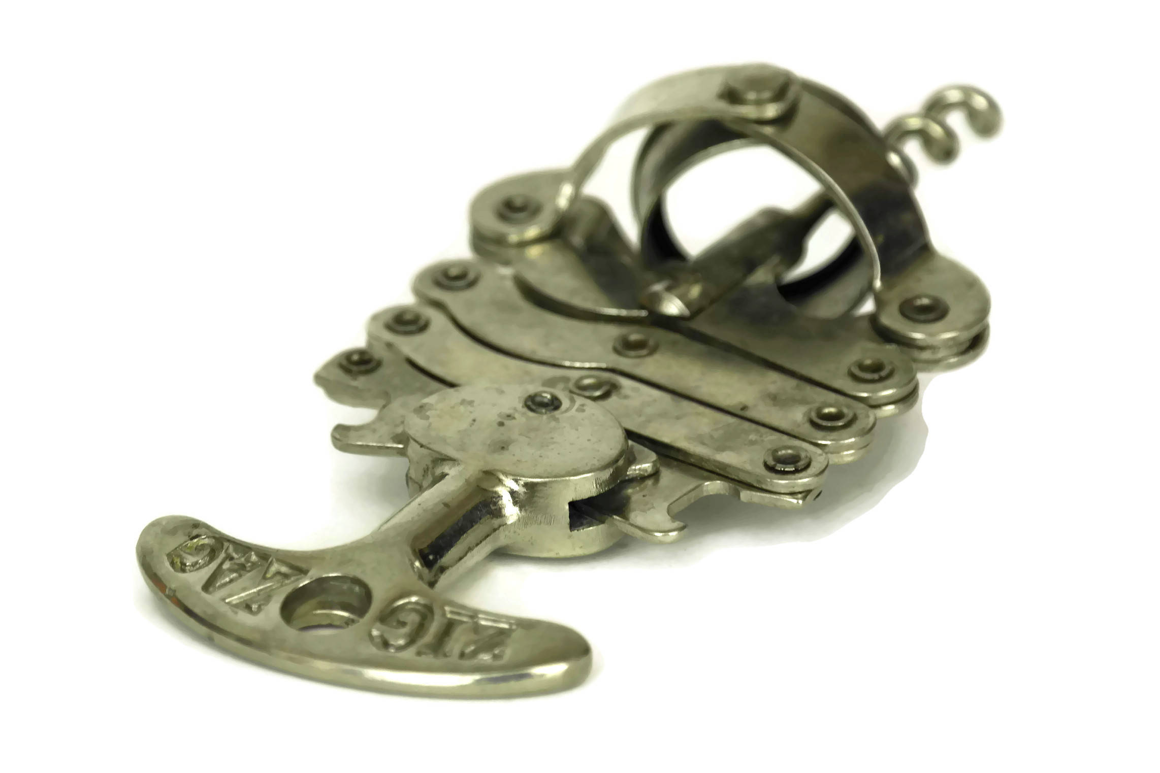 Zig Zag Accordion Corkscrew. French Wine Bottle Opener. Vintage