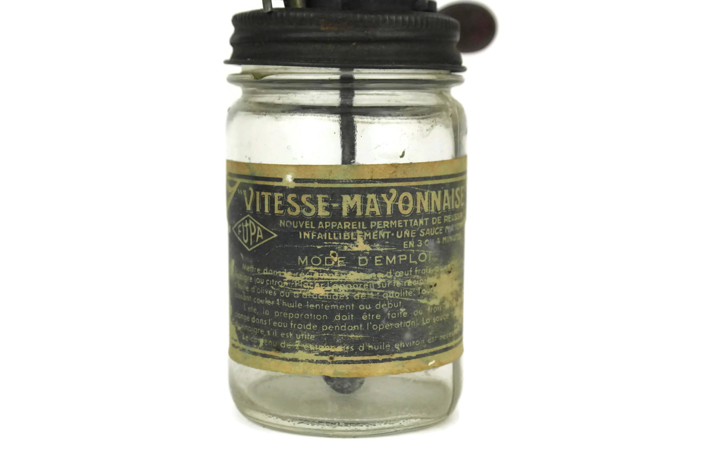 Antique French Mayonnaise Maker. Fupa Vitesse Mayonnaise Mixer. Mayonnaise  Churn.