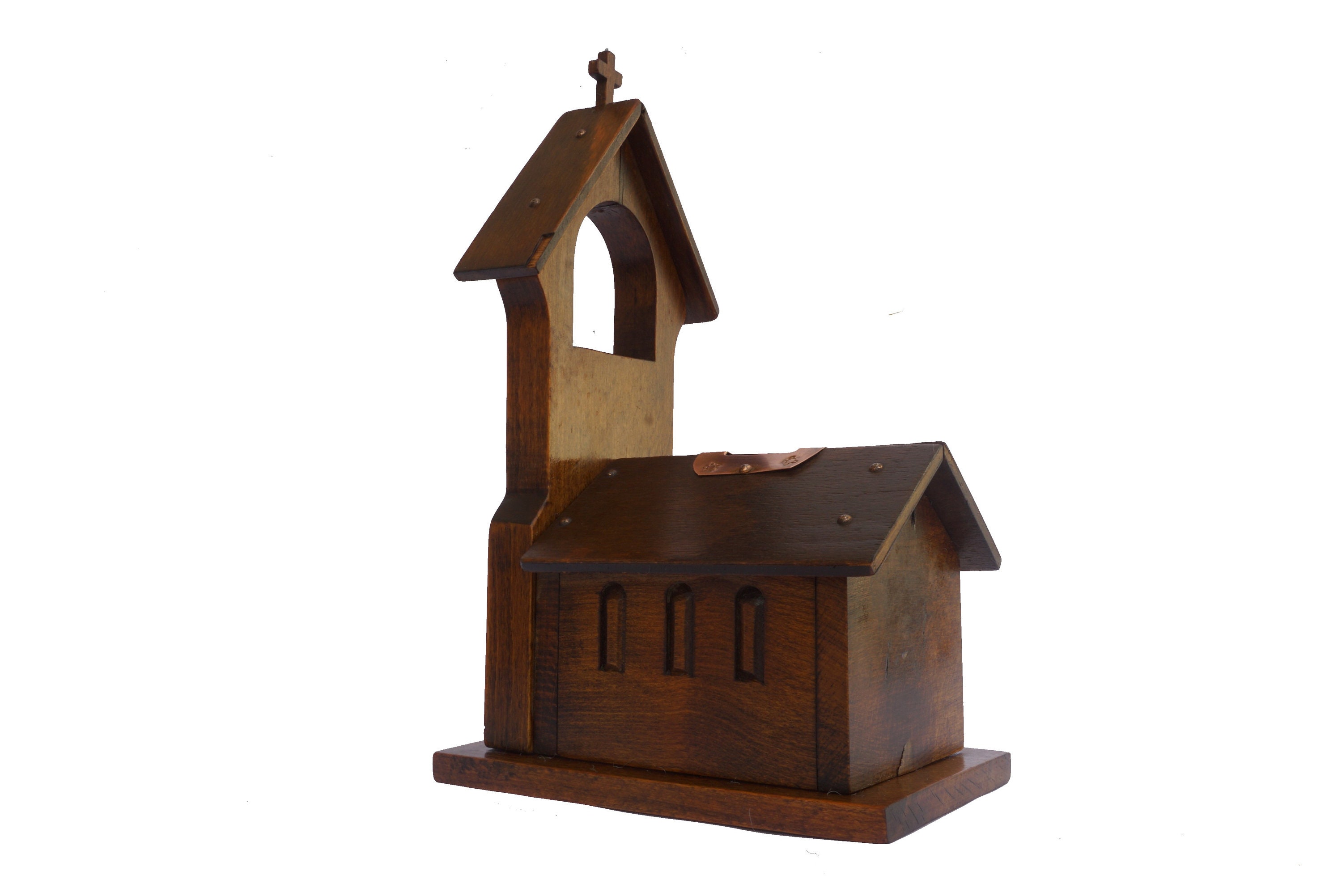 RESERVED for Robert. Wooden Church Collection and Donation Money Box