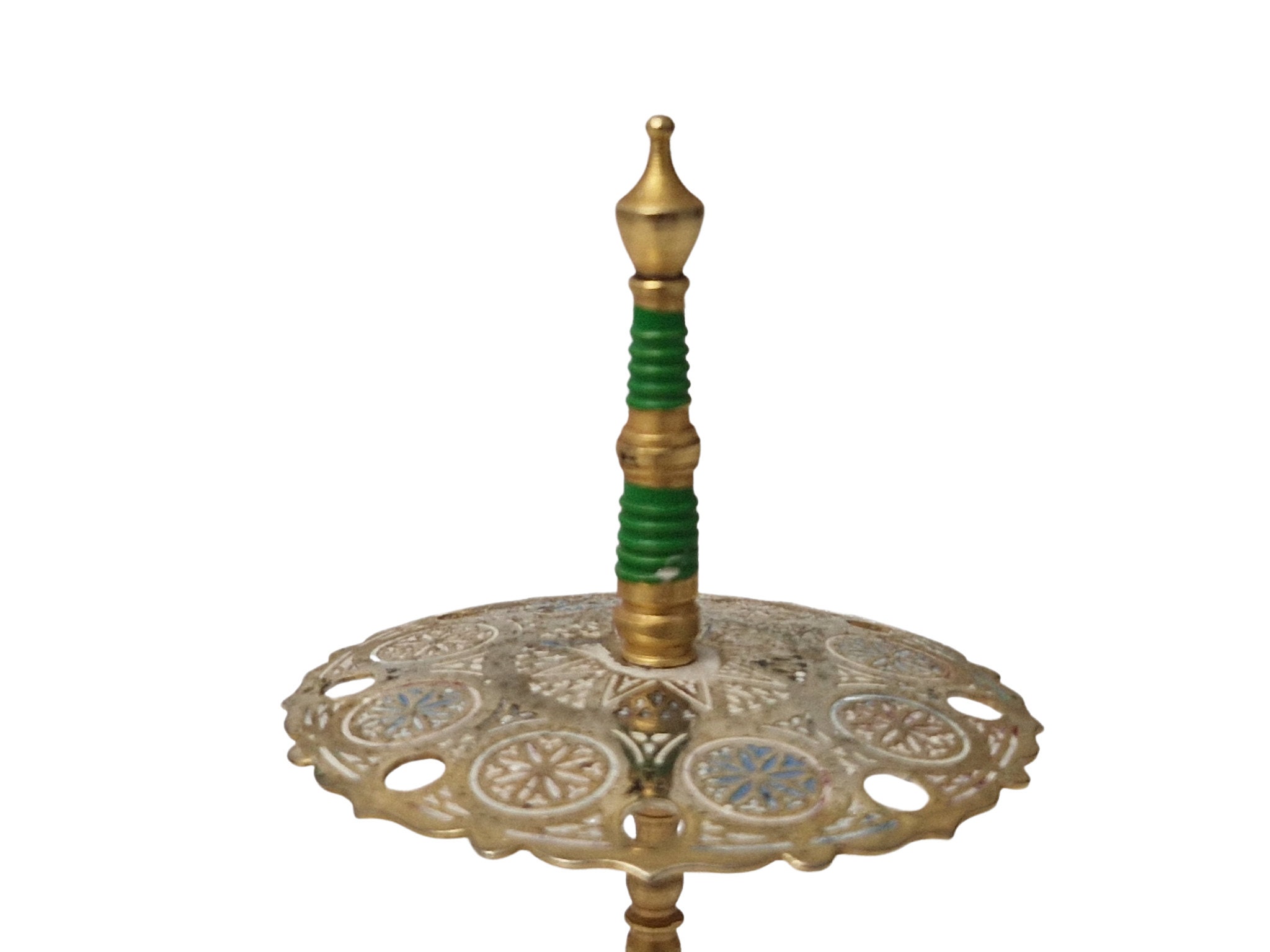 Vintage Brass Sword Cocktail Picks, Toledo Appetizer Sticks and Stand