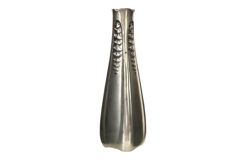 French Antique Art Nouveau Silver Vase by Gallia for Christofle