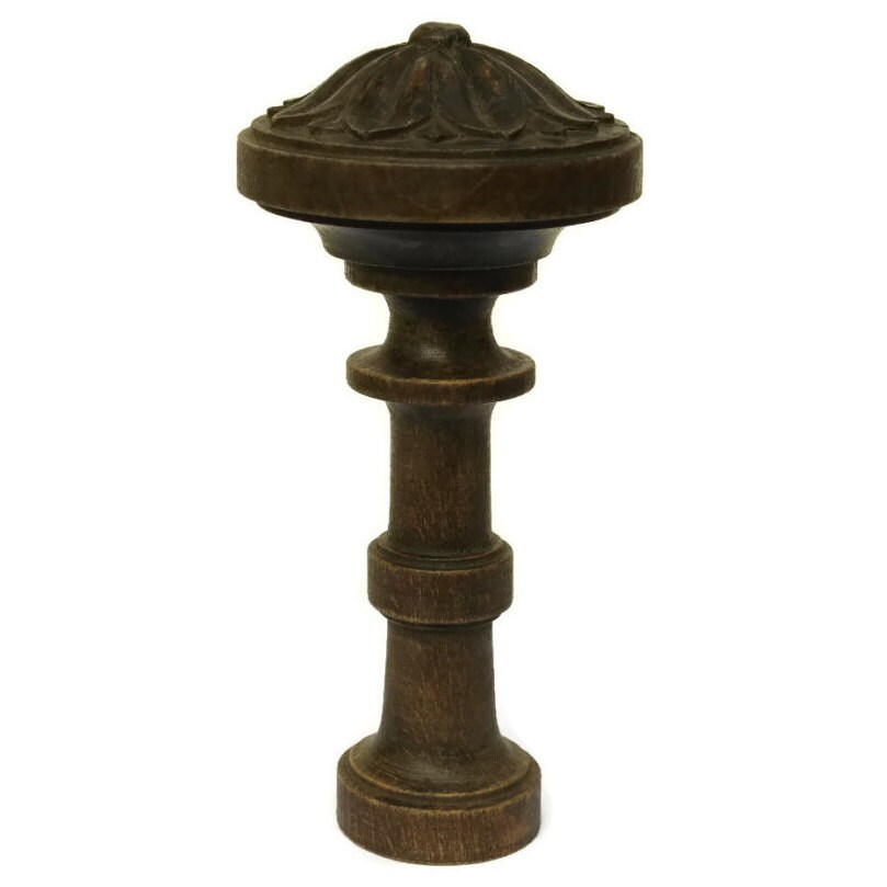 Antique Wood Finial. French Furniture Ornament. Architectural Salvage.