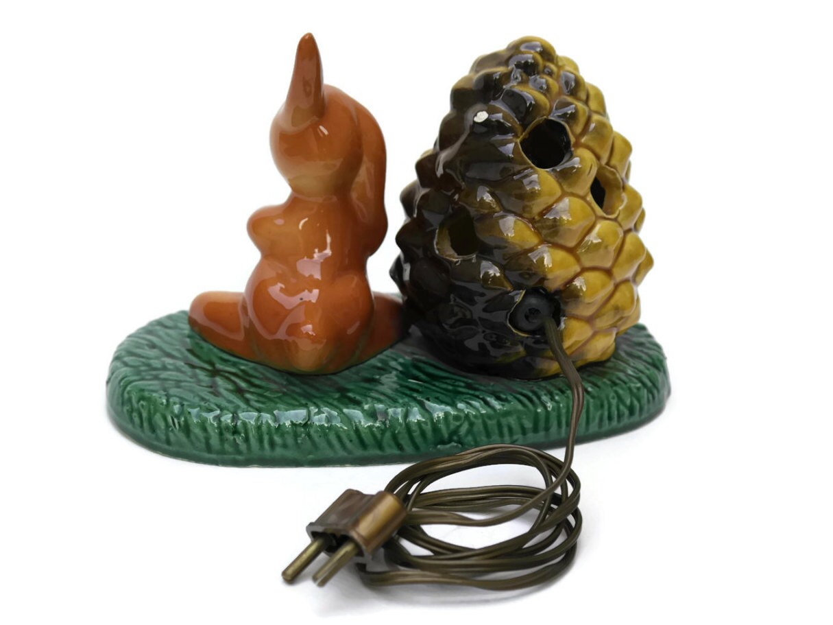 Vintage Ceramic Rabbit Lamp Night Light. Childrens Bedroom Light