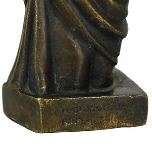 Venus de Milo Bronze Statuette, Greek Goddess Aphrodite of Milos Figurine