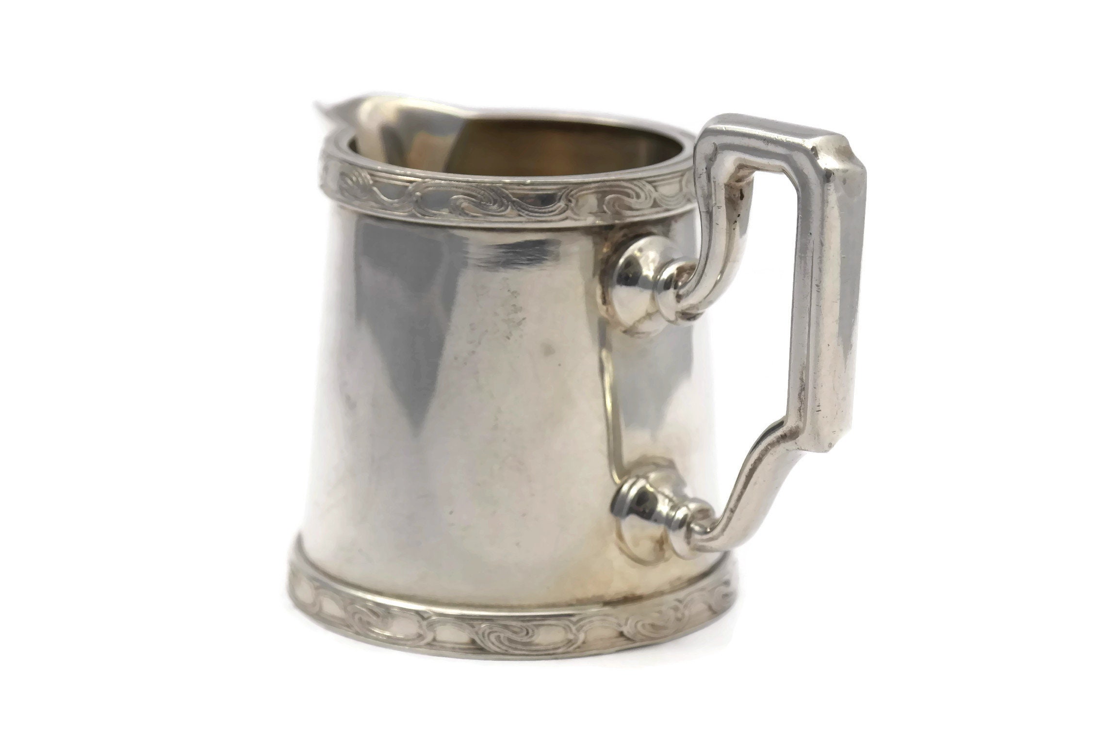 Vintage Orient Express Silver Creamer Jug by Ercuis. French Collectible