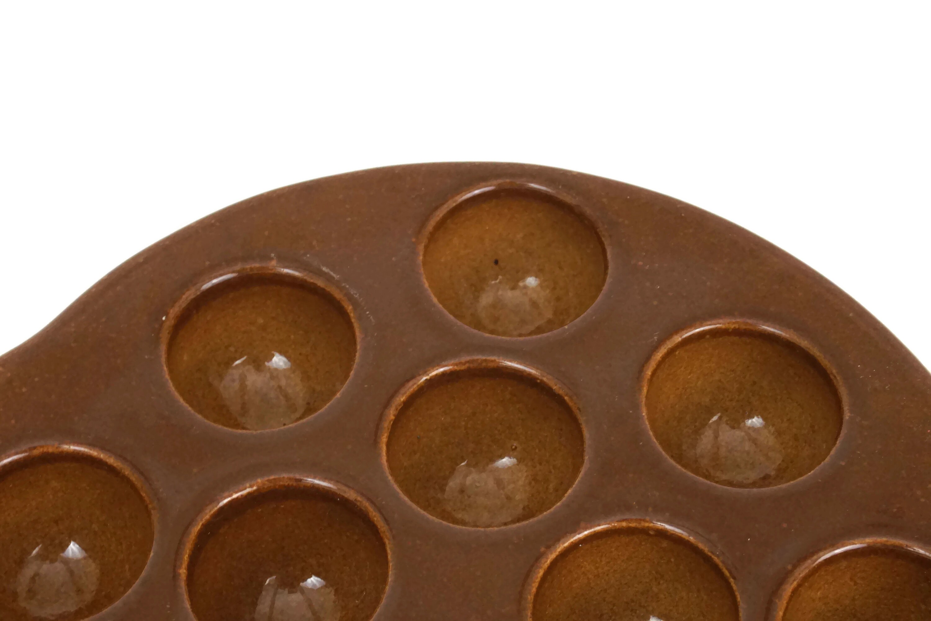 Vintage Snail Ceramic Serving Dish, French Escargot Tray, Baked