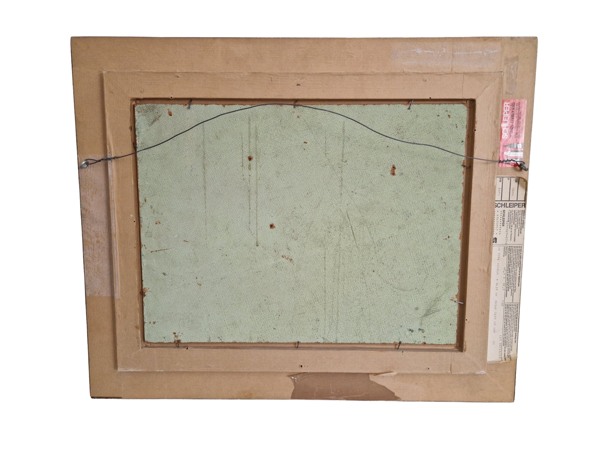 RESERVED for L. Country Farmhouse Oil Painting with Farmer's Wife and