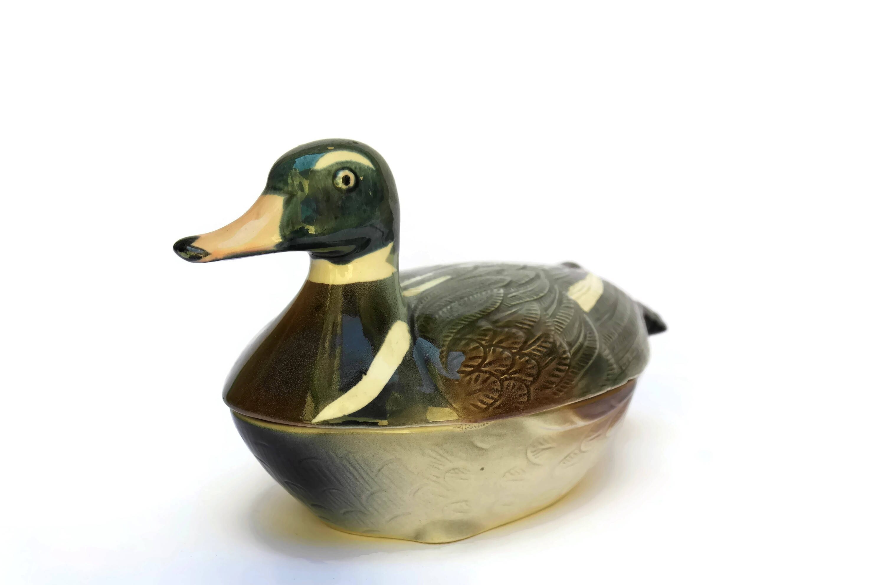 Majolica Duck Tureen.