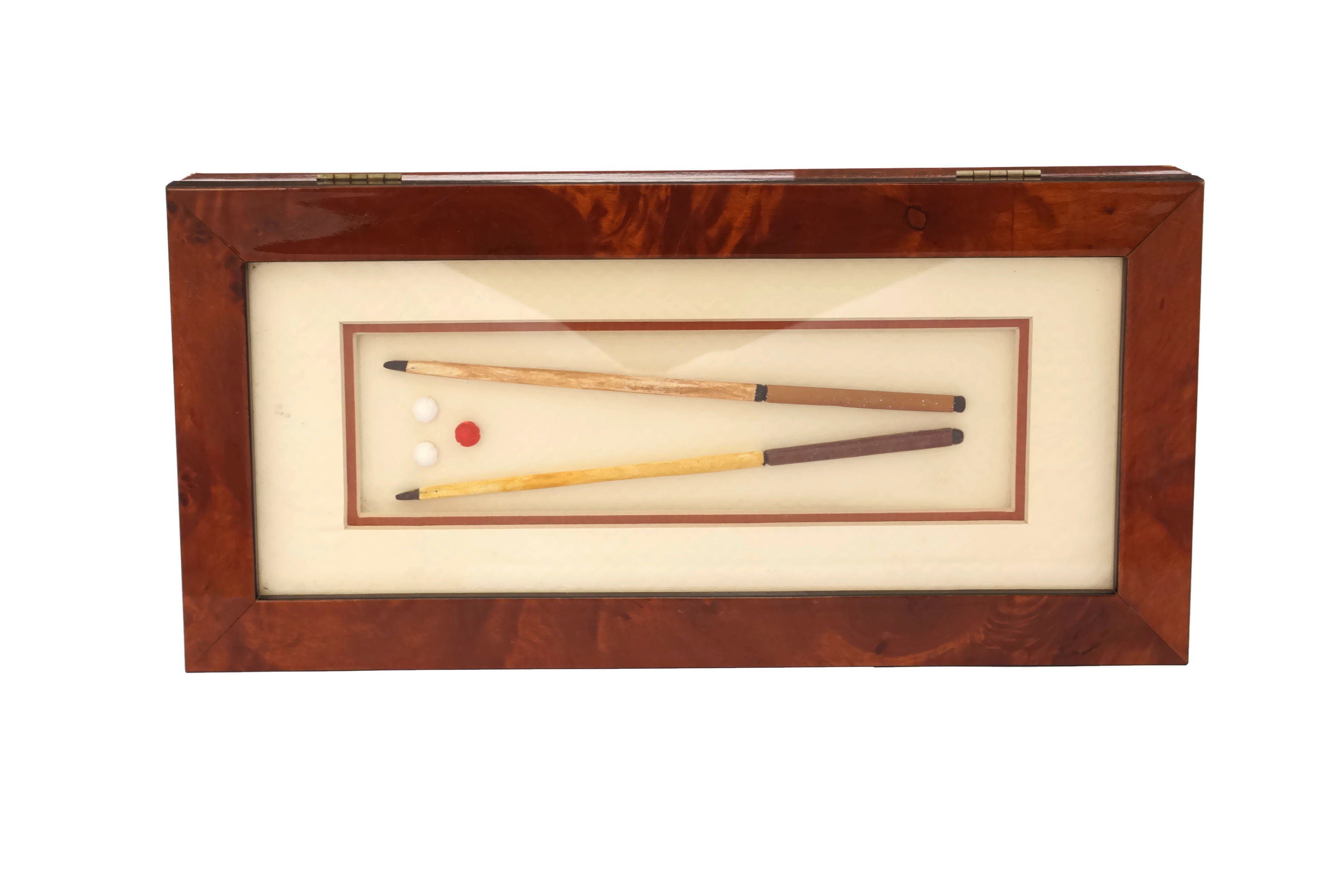 Nina Ricci Club Billiards Cue Chalk Box with Shadow Box Lid