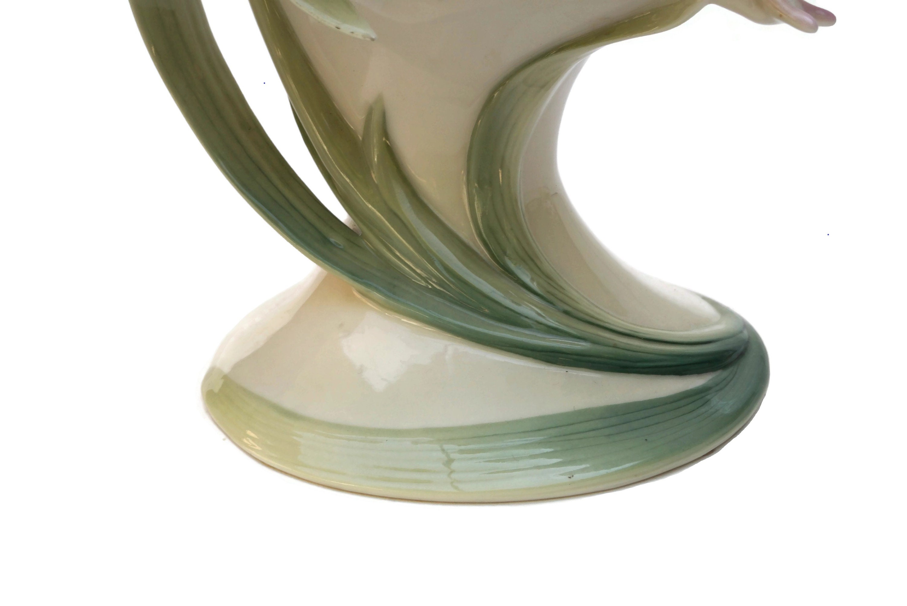 Franz Porcelain Tealight Candle Holder, Vintage Majolica Butterfly