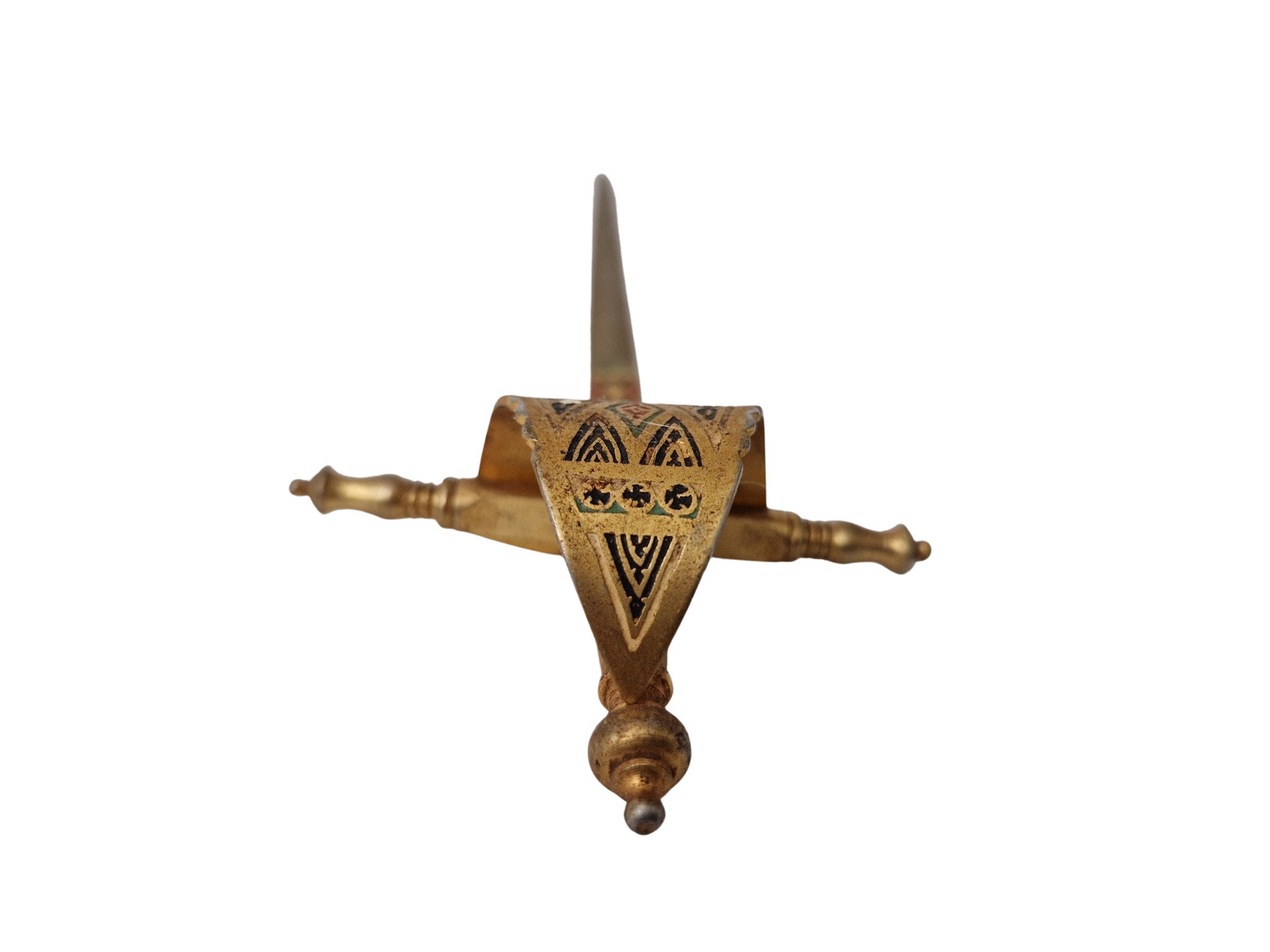 Toledo Sword Letter Opener Paper Knife, Vintage Desk Decor and Office Gifts