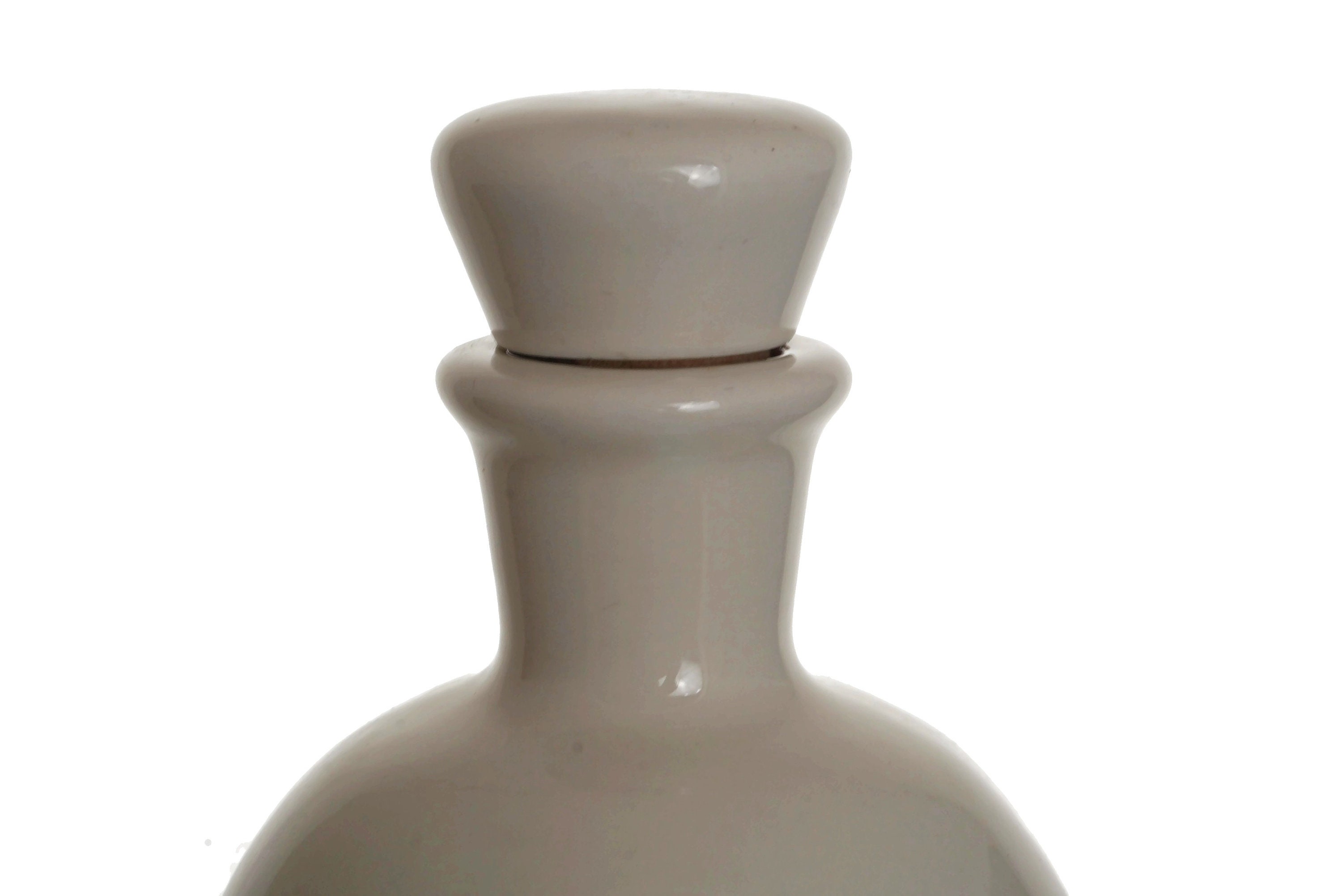 Pear Brandy Porcelain Decanter, Schladerer Williams Birne Ceramic