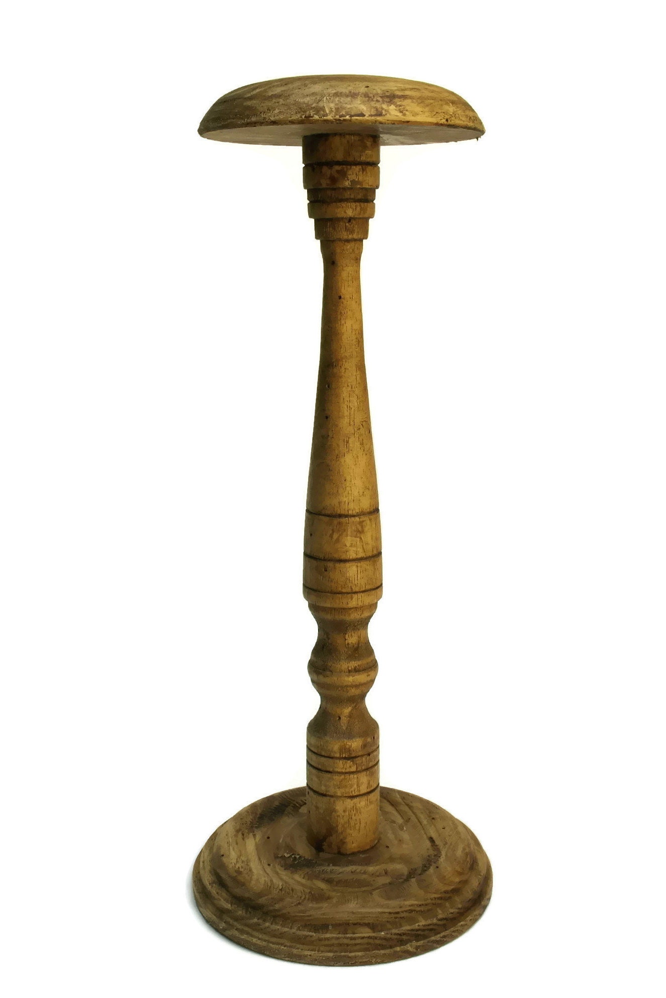 French Wood Hat Stand. Vintage Hat Display Stand. Gift for Him.