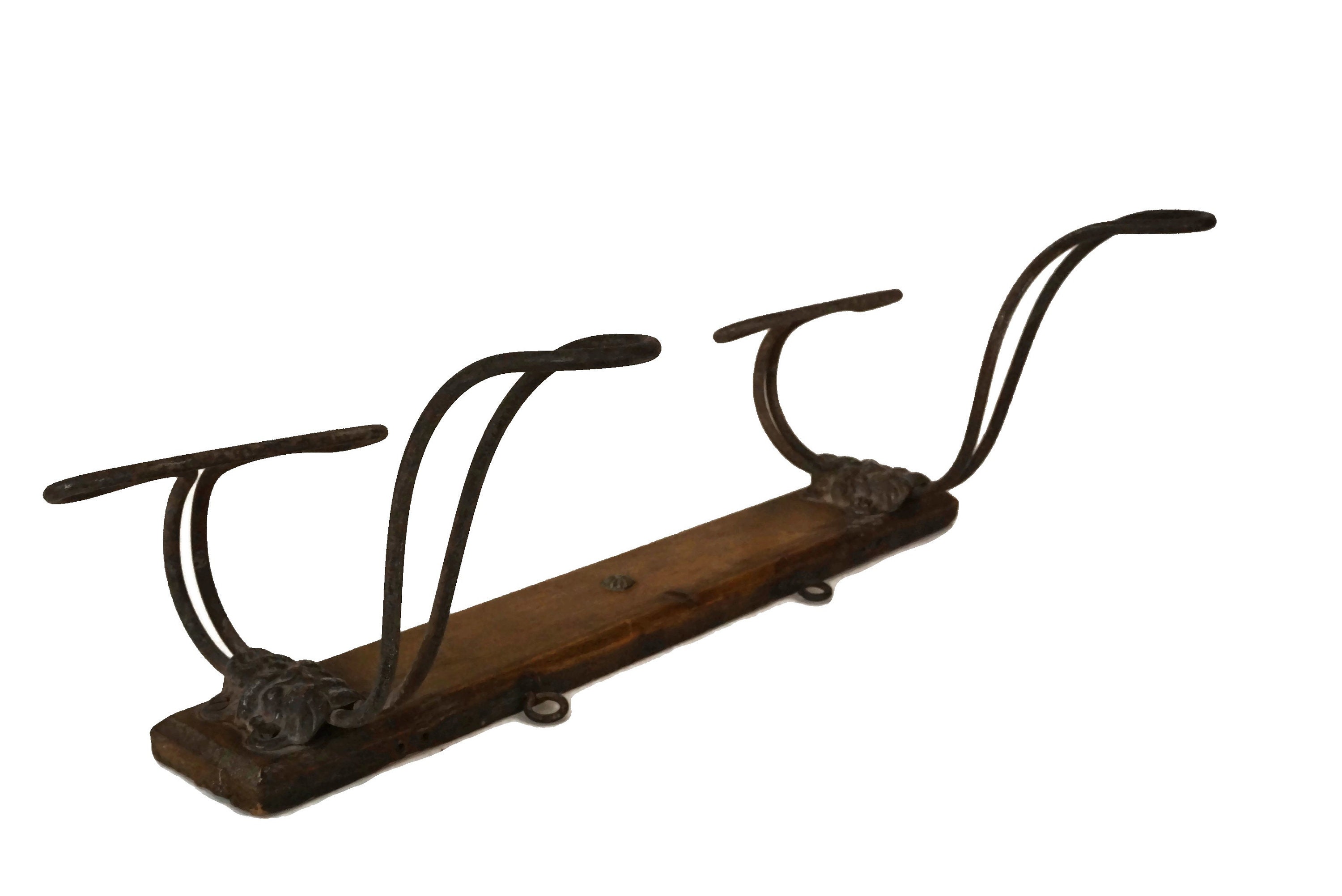 Antique French Coat and Hat Rack, Entryway Wall Decor