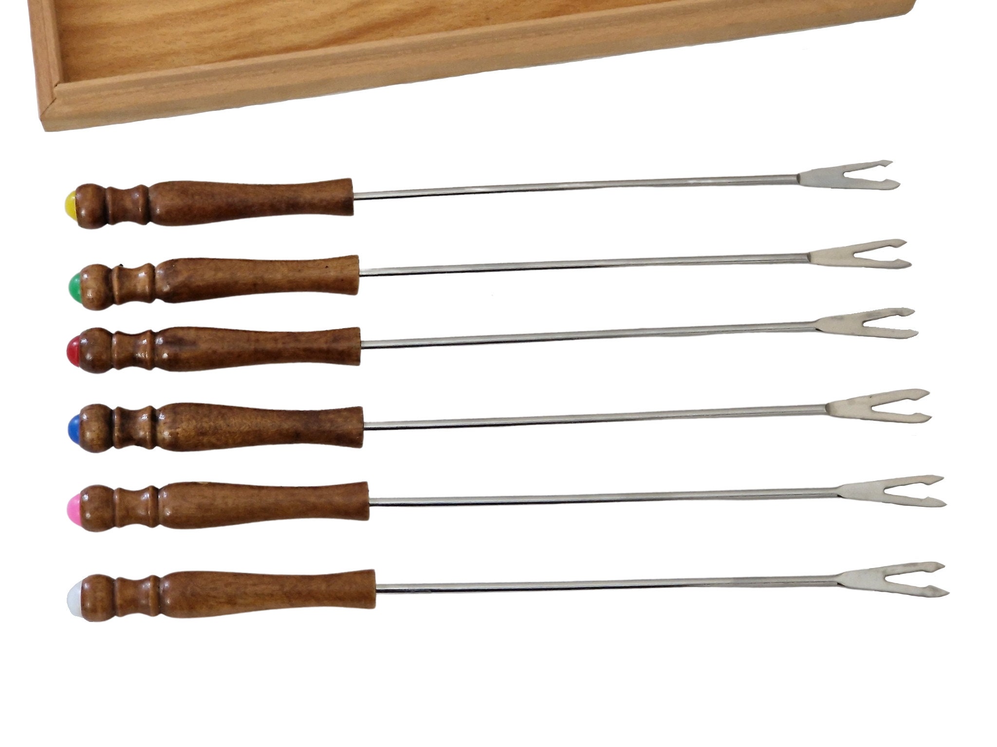 1970s Le Creuset Fondue Forks, Set of 6