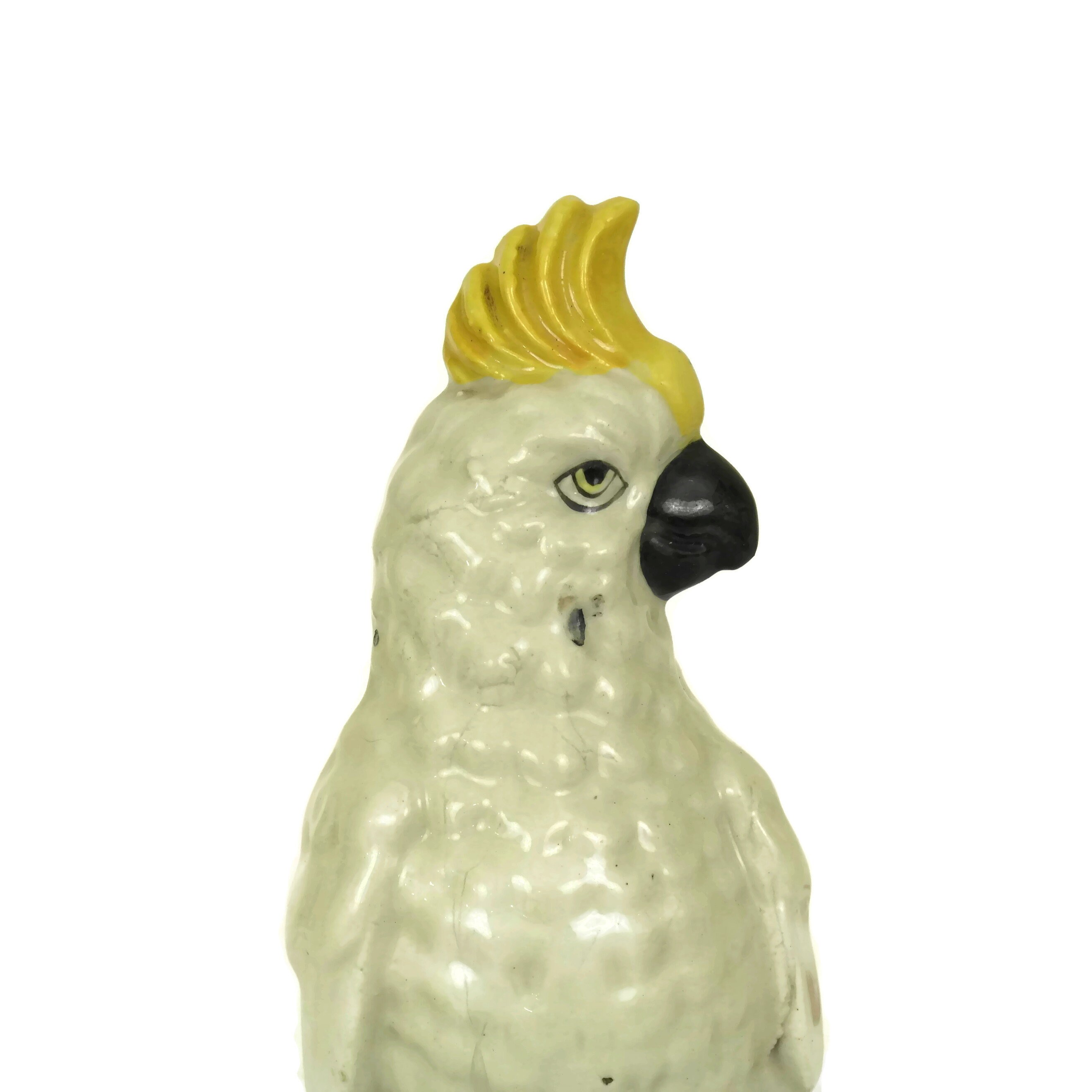 Porcelain Parrot Figurine Money Box