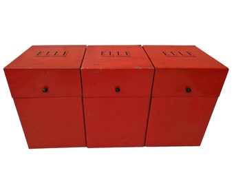 Recipe Organizer Box Set, French Elle Magazine Kitchen Canister Tins