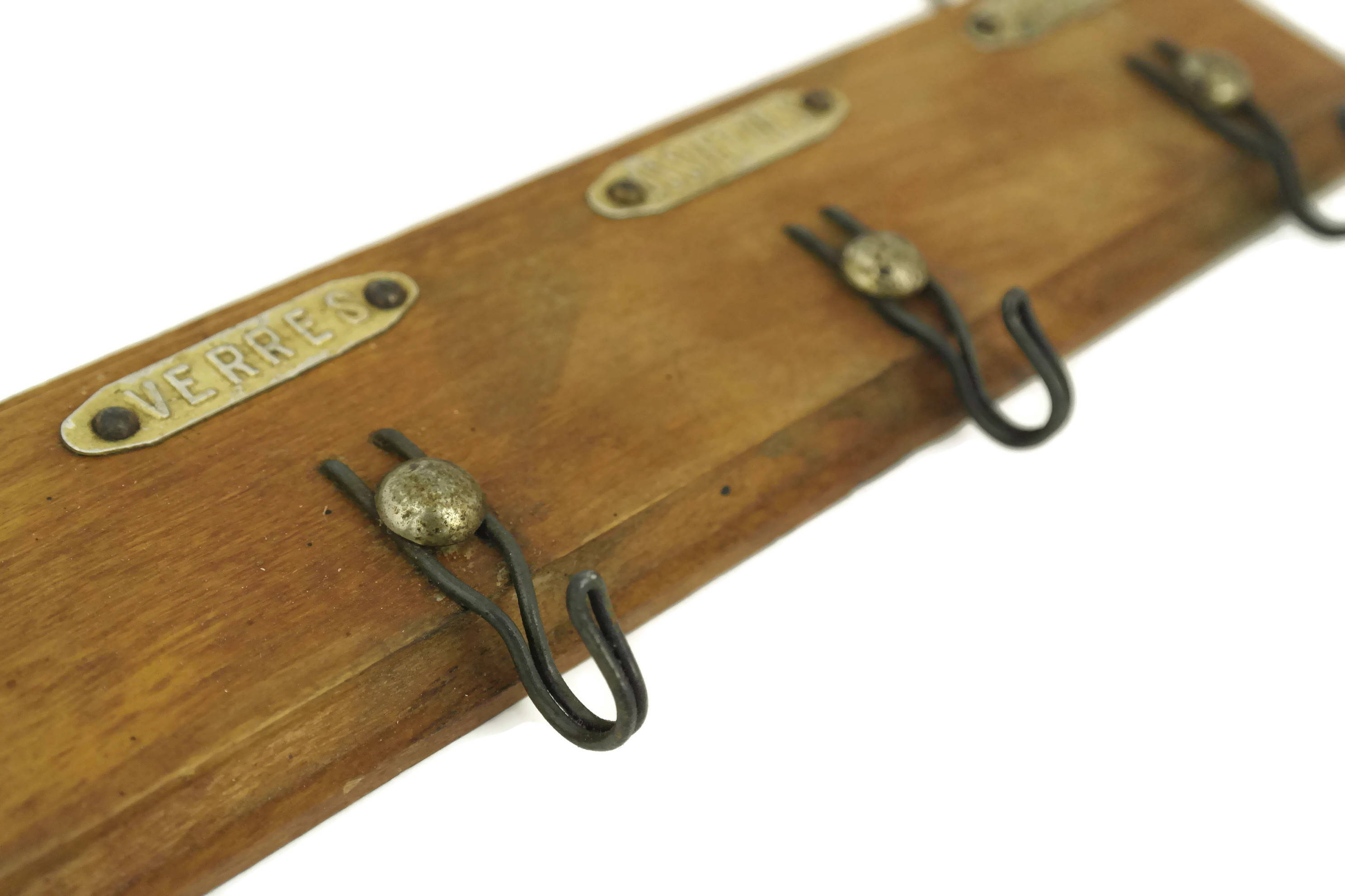 French Dish Towel Holder. Wooden Kitchen Towel Rack.