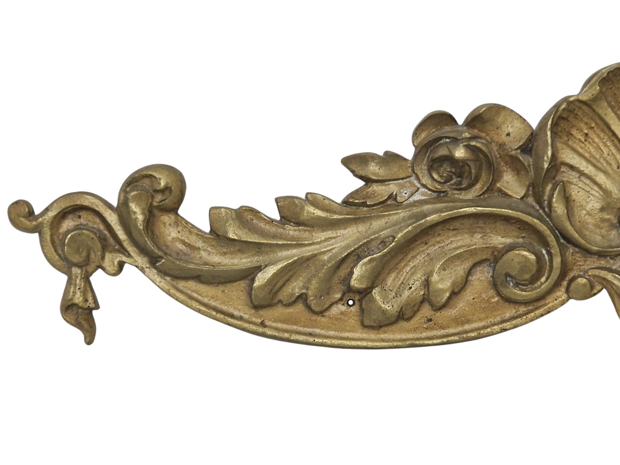 Antique French Bronze Furniture Pediment, 19th Century Furniture Molding