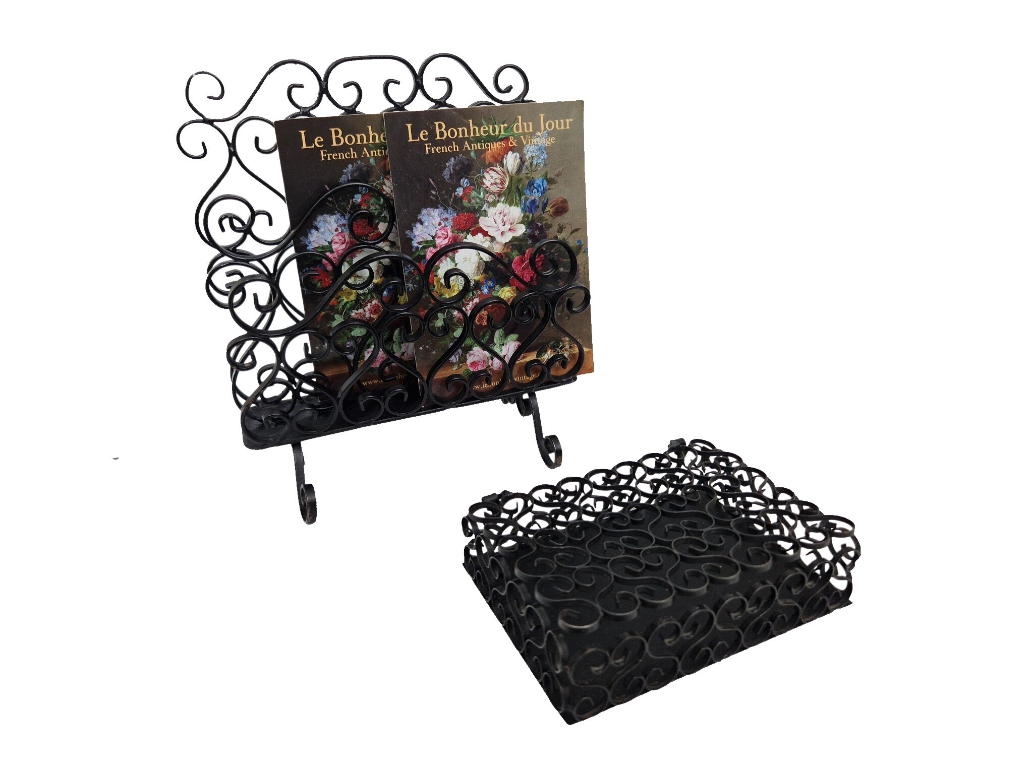 Metal Letter Holder Rack and Desk Organizer Box Set