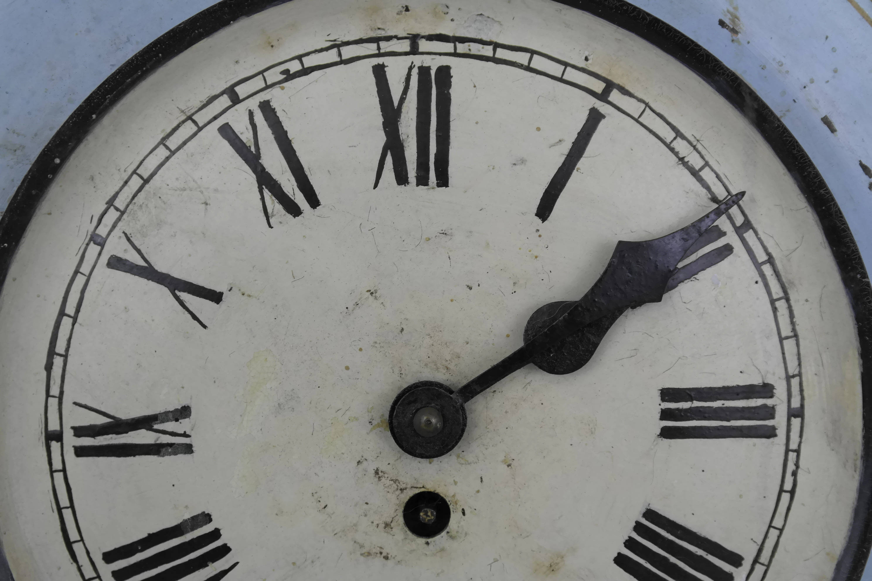Shabby French Blue Kitchen Wall Clock.