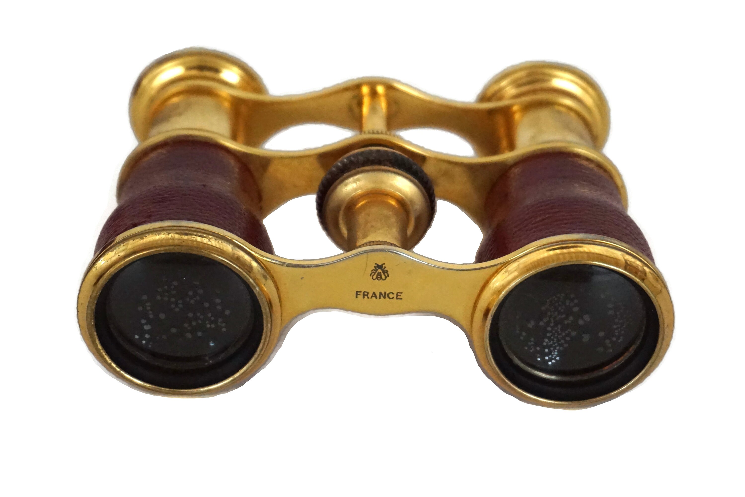 Mid Century French Opera Glasses, Theater Magnifying Binoculars in Case