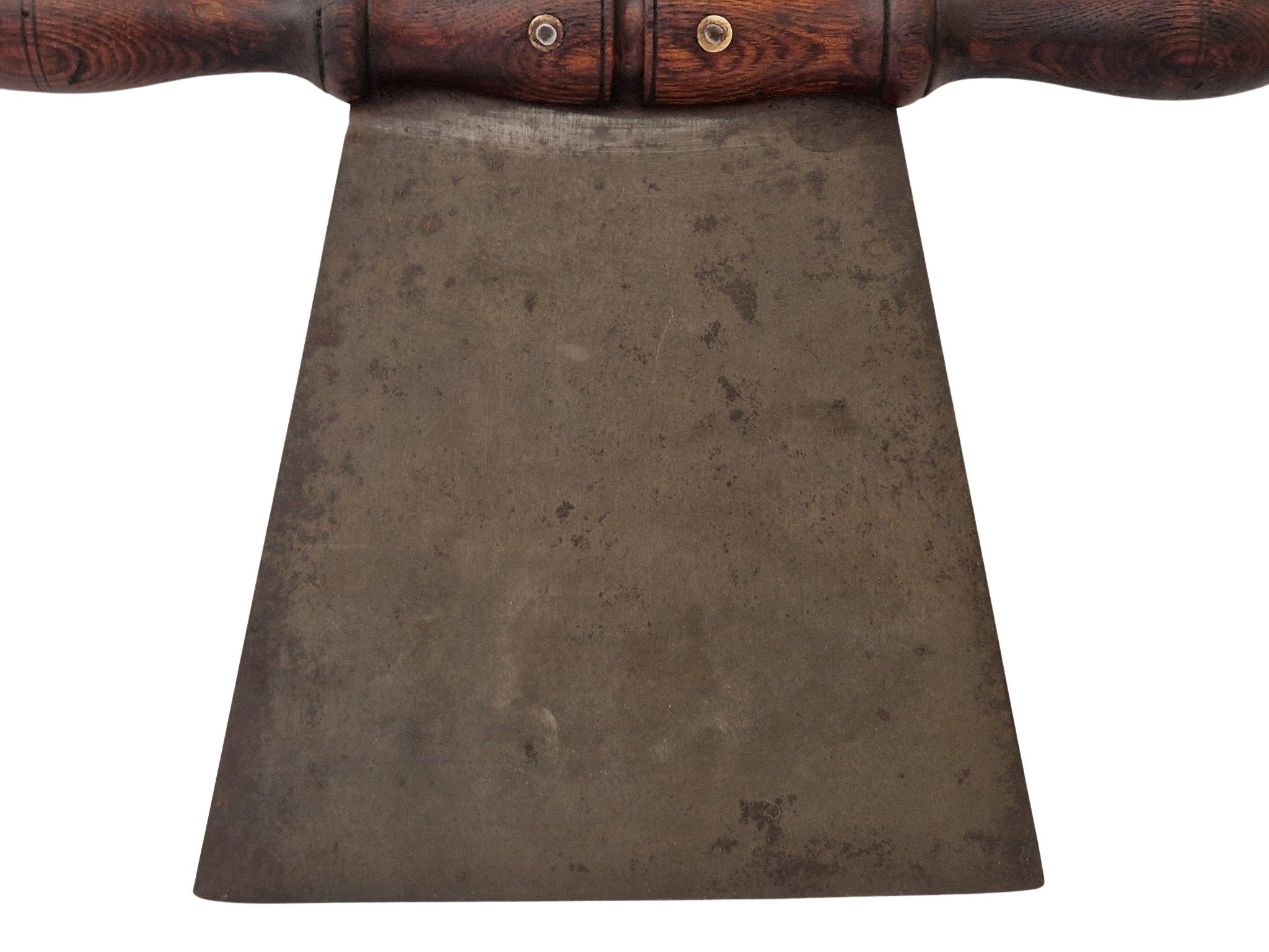 Antique French Baker Dough Scraper, Wood Handle Pastry Cutter, Rustic